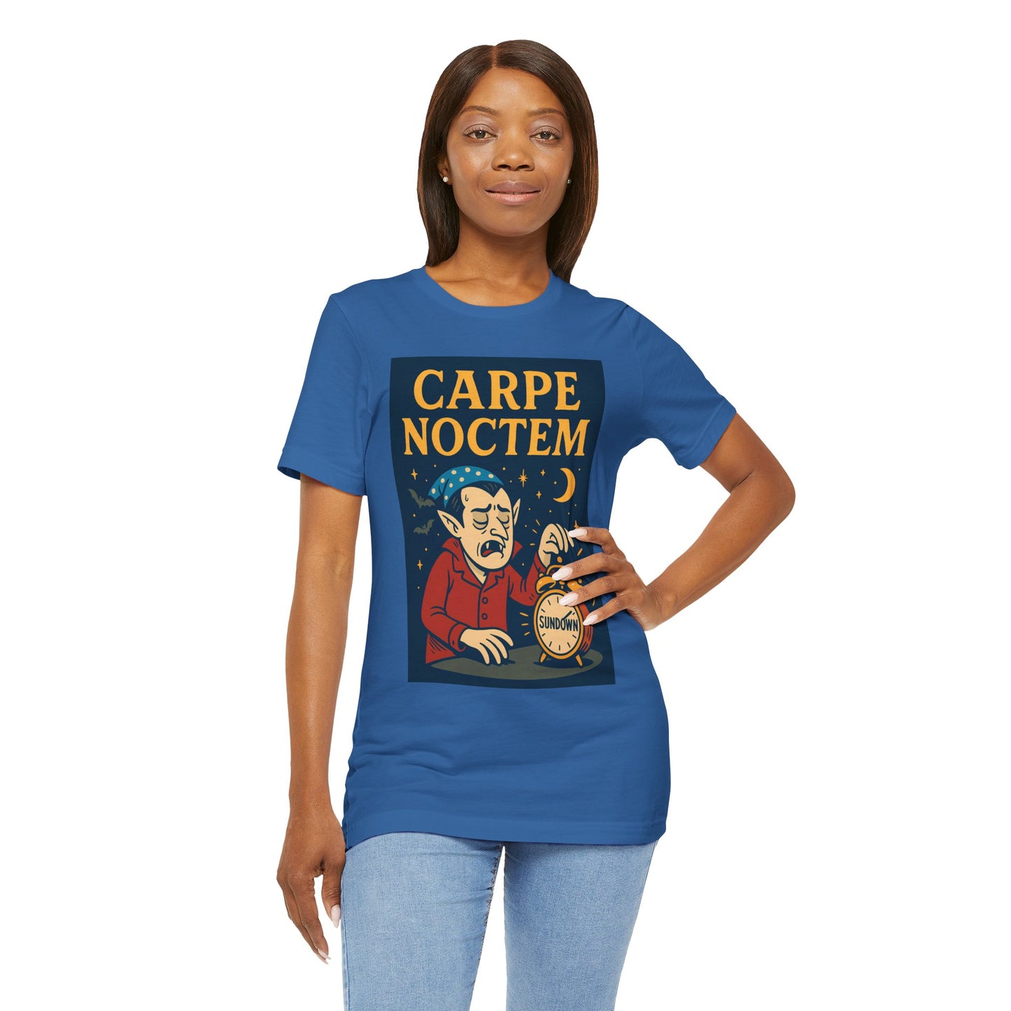 Carpe Noctem Vampire T-Shirt – Funny Halloween Tee for Night Owls