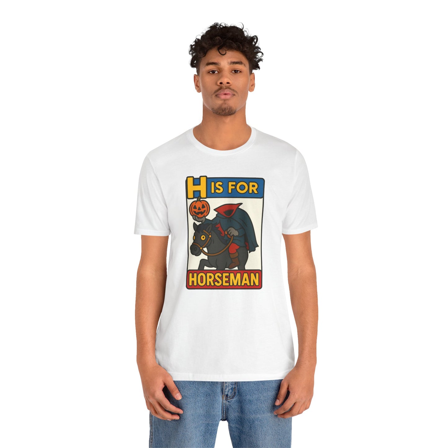 H Is for Horseman Shirt – Headless Horseman Halloween Tee