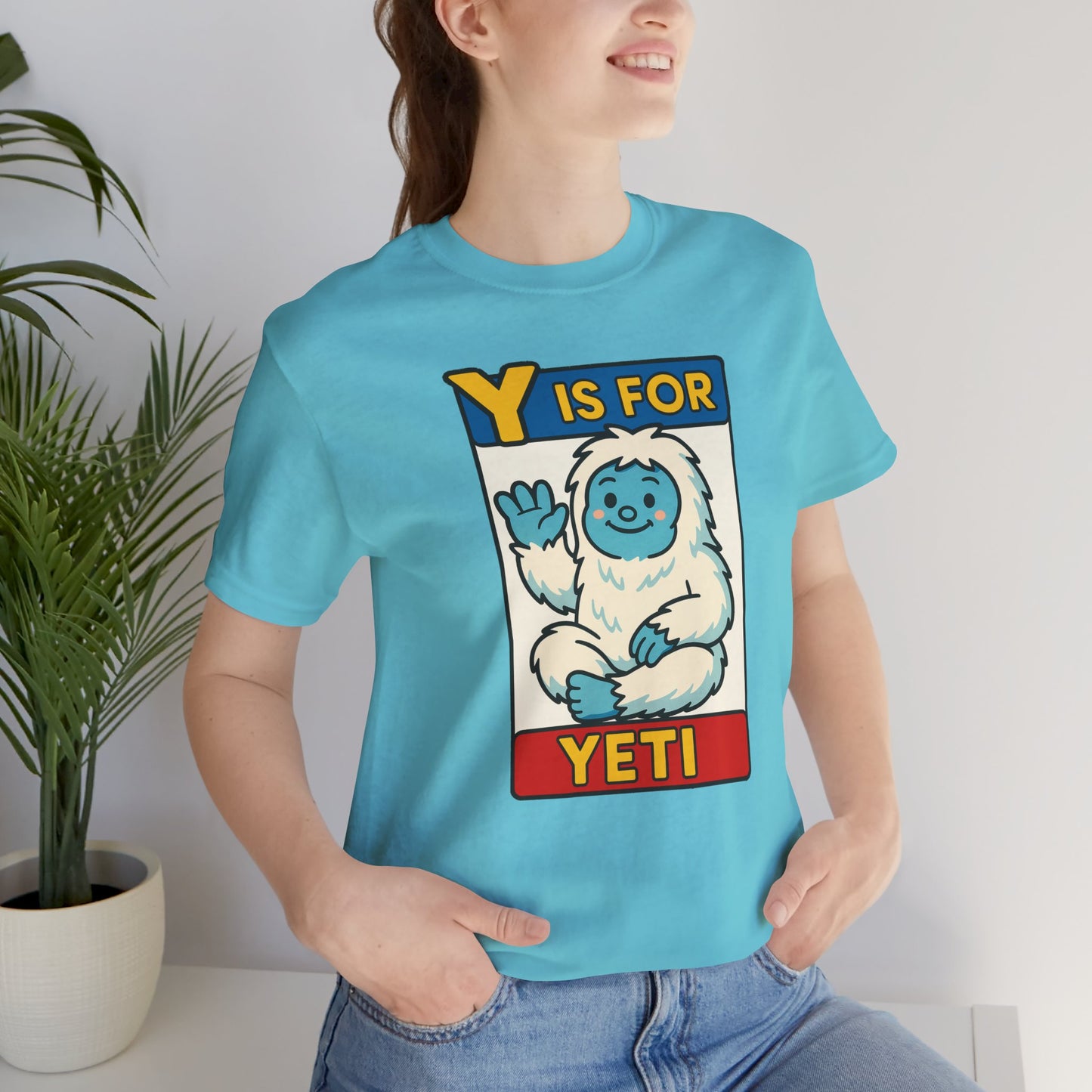 Y Is for Yeti T-Shirt – Cute Winter Monster Tee from the Monster Alphabet Series
