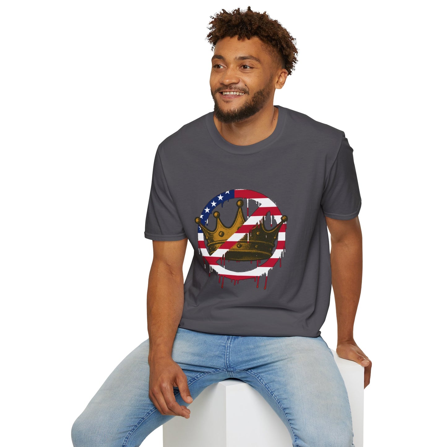 No Kings Protest T-Shirt – Anti-Authoritarian Democracy Graphic Tee