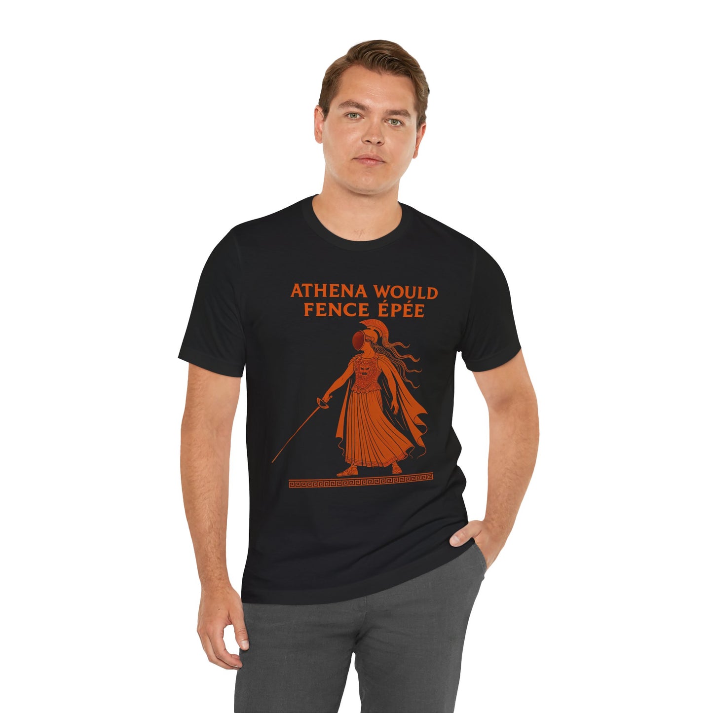 Athena Would Fence Épée Tee – Greek Mythology Fencing Shirt - WhimSpin - https://whimspin.com