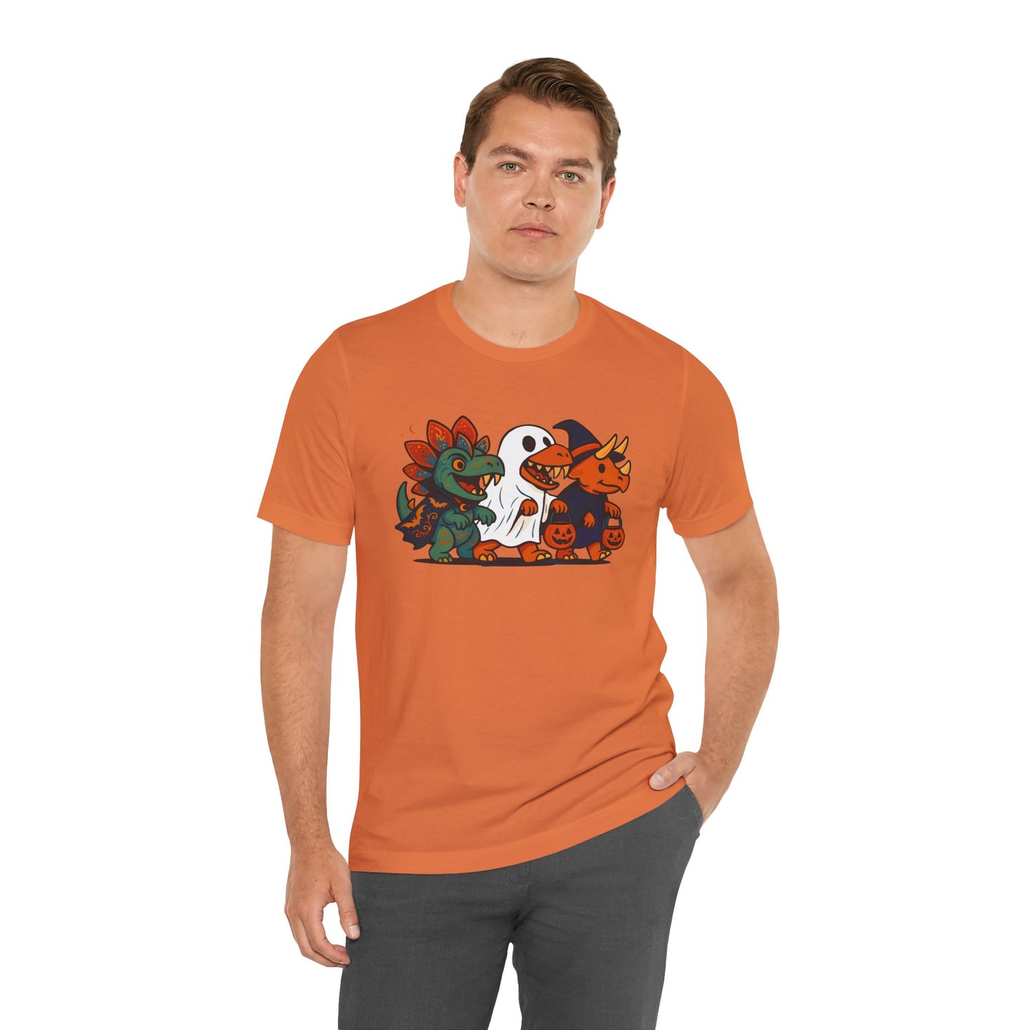 Halloween Dino Squad T-Shirt – Funny Trick-or-Treat Dinosaur Tee