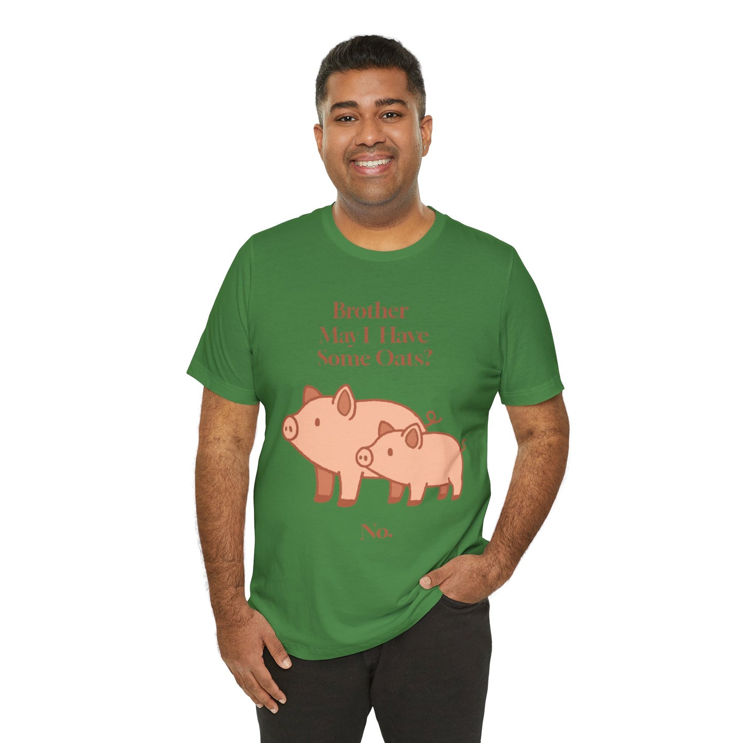 Brother May I Have Some Oats T-Shirt – Funny Viral Pig Meme Tee
