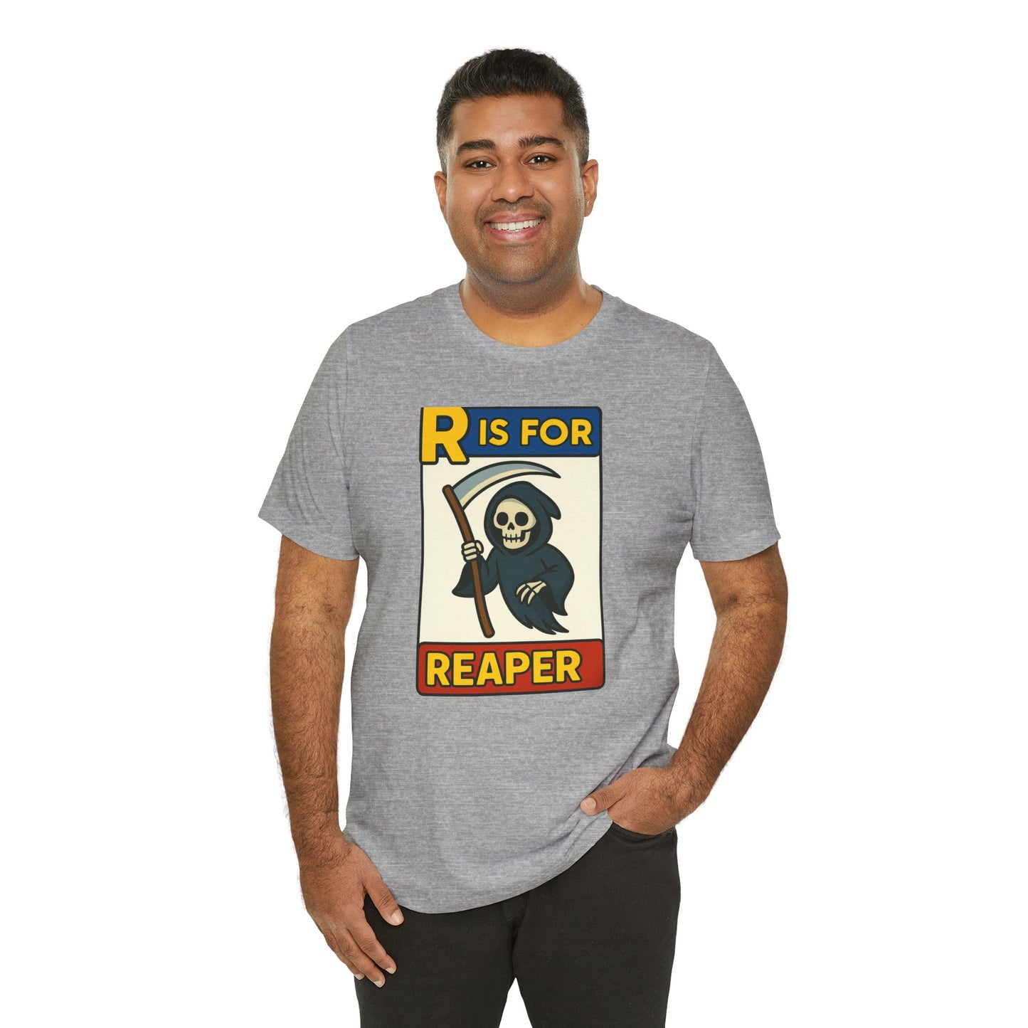 R Is for Reaper T-Shirt – Cute Grim Reaper Shirt from the Monster Alphabet Series