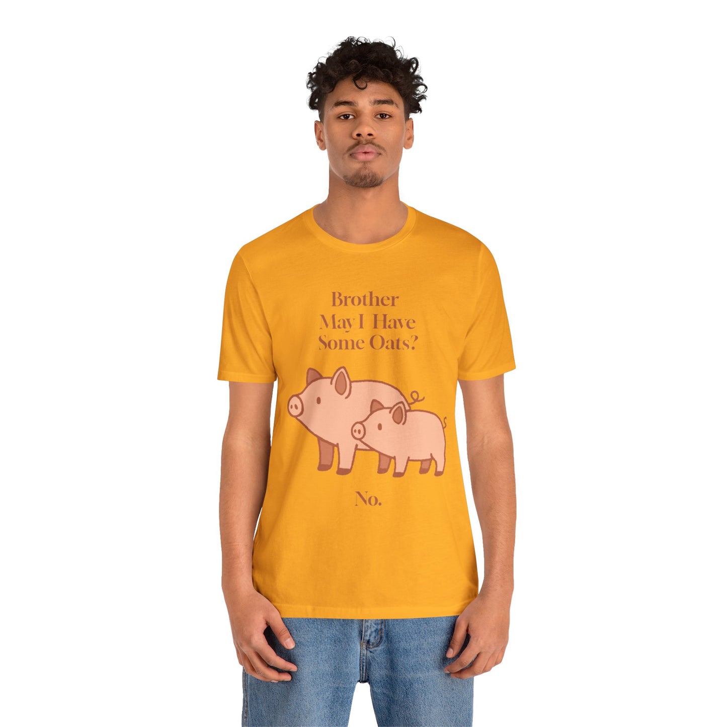 Brother May I Have Some Oats T-Shirt – Funny Viral Pig Meme Tee