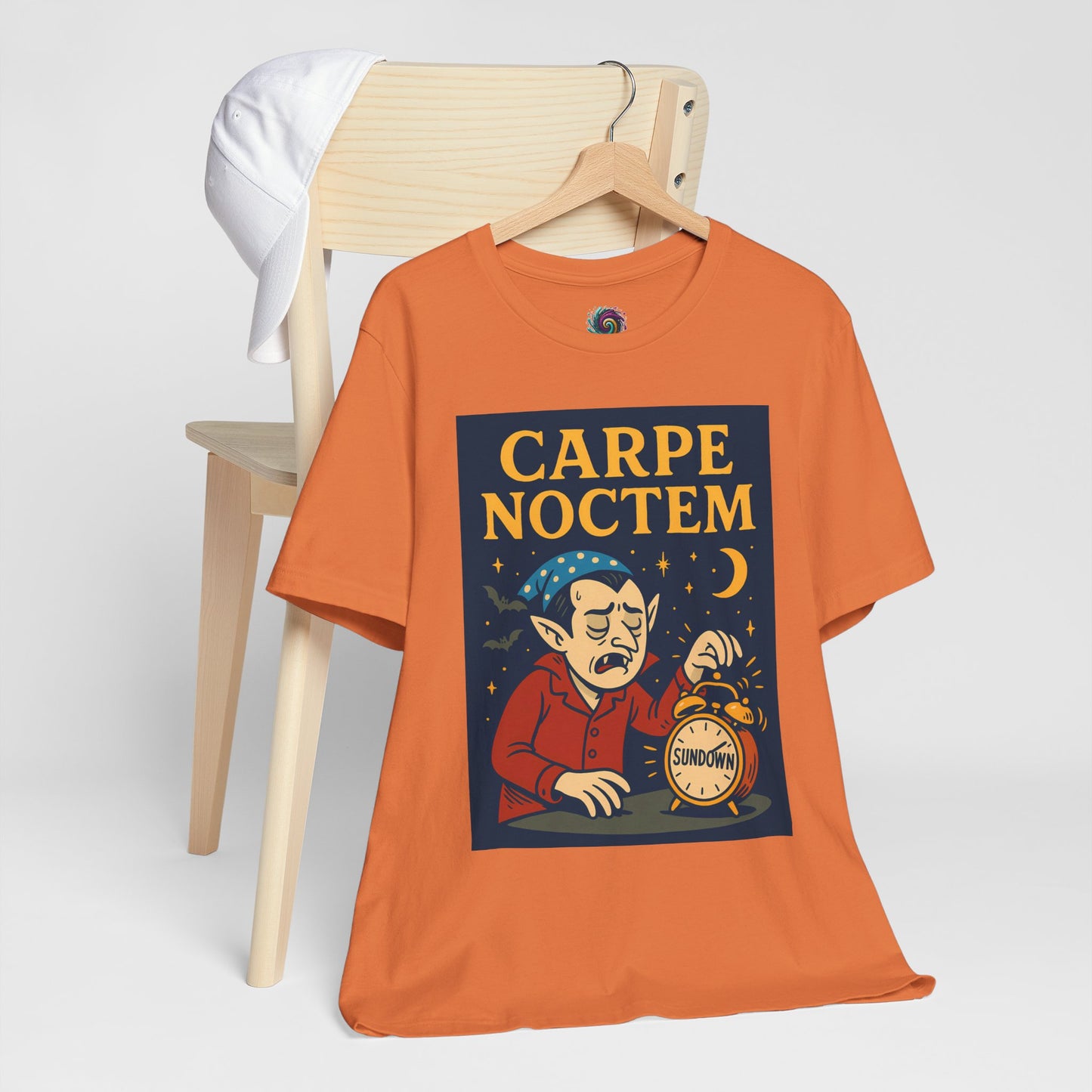 Carpe Noctem Vampire T-Shirt – Funny Halloween Tee for Night Owls