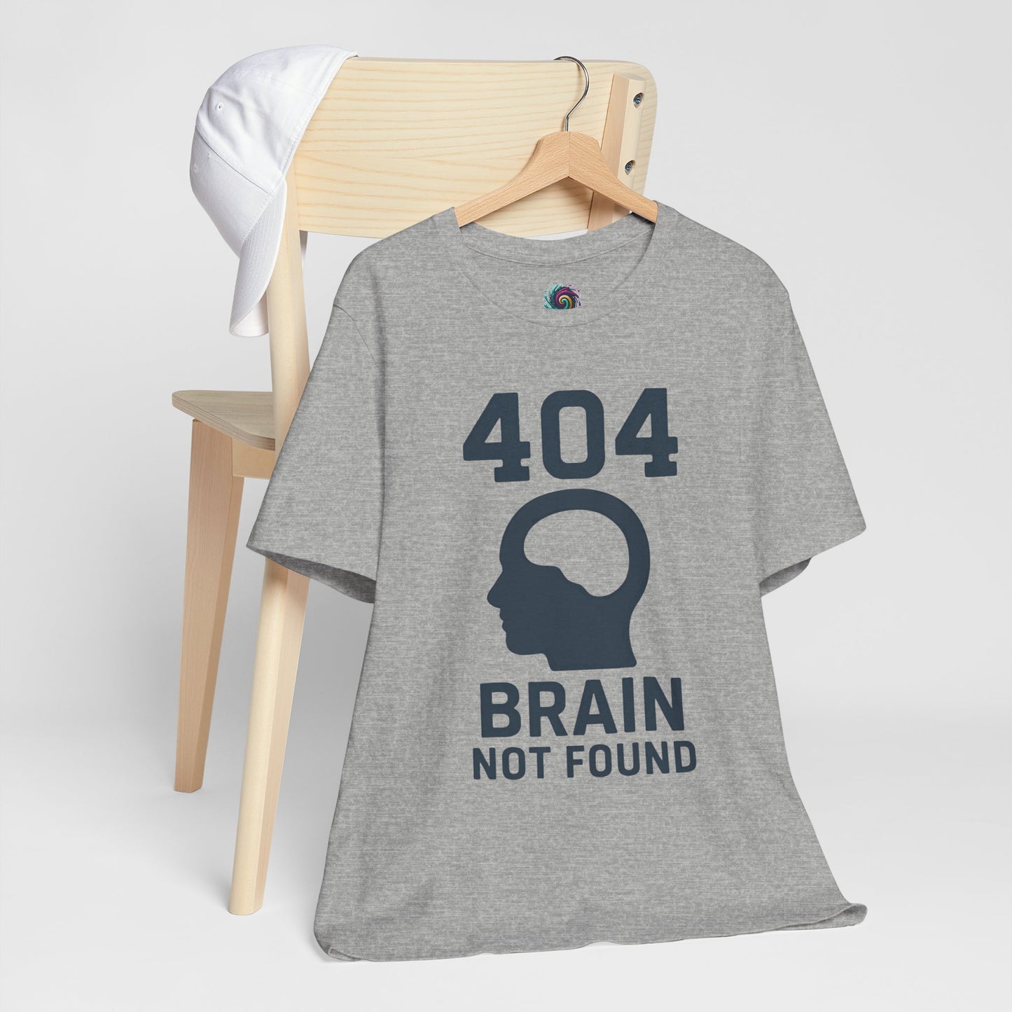 404 Brain Not Found T-Shirt – Techie Humor for Nerds & Geeks