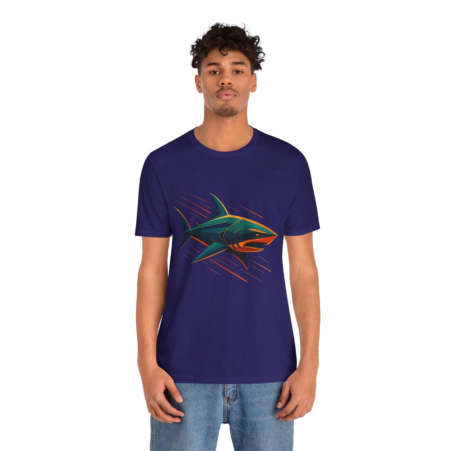 Electric Apex Shark T-Shirt – Bold Ocean Graphic Tee - WhimSpin - https://whimspin.com