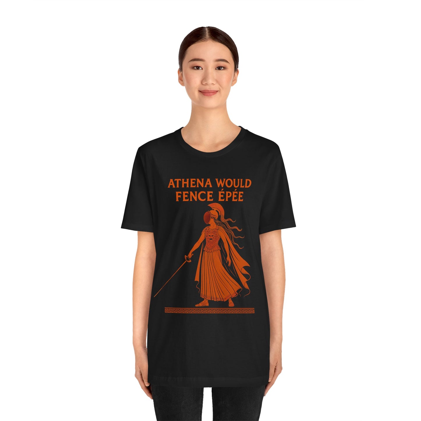 Athena Would Fence Épée Tee – Greek Mythology Fencing Shirt - WhimSpin - https://whimspin.com
