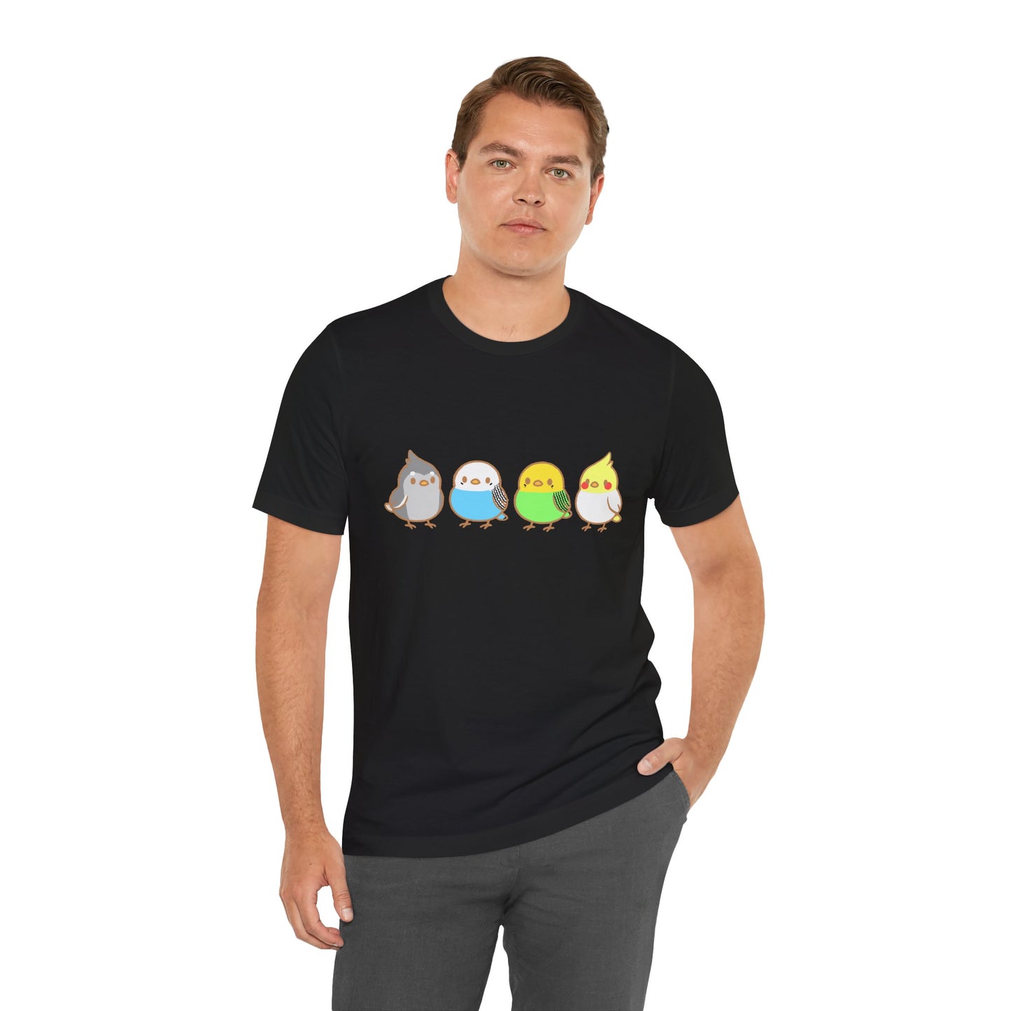 Chirpy Flock Bird T-Shirt – Cute Tee for Animal Lovers - WhimSpin - https://whimspin.com