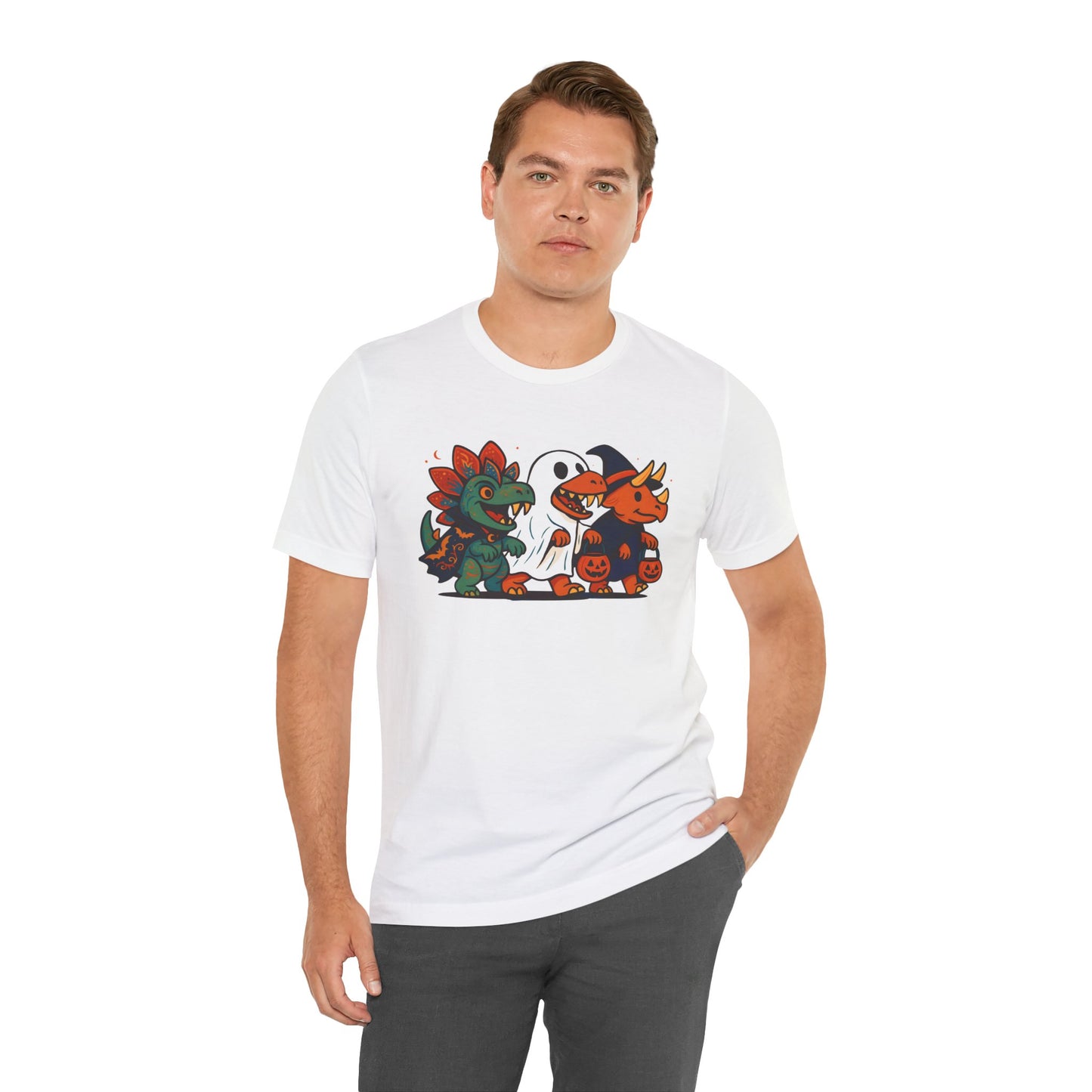 Halloween Dino Squad T-Shirt – Funny Trick-or-Treat Dinosaur Tee