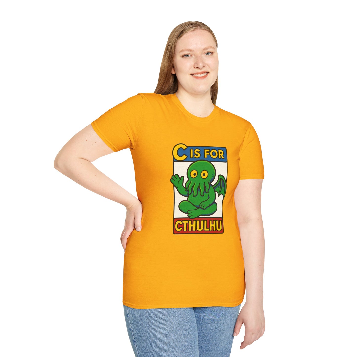 C is for Cthulhu Graphic Tee – Funny Cthulhu Shirt - WhimSpin - https://whimspin.com