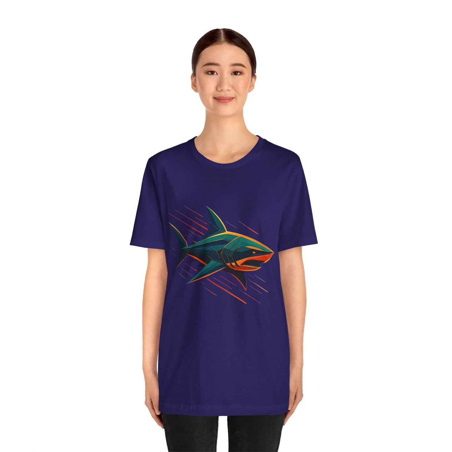 Electric Apex Shark T-Shirt – Bold Ocean Graphic Tee - WhimSpin - https://whimspin.com