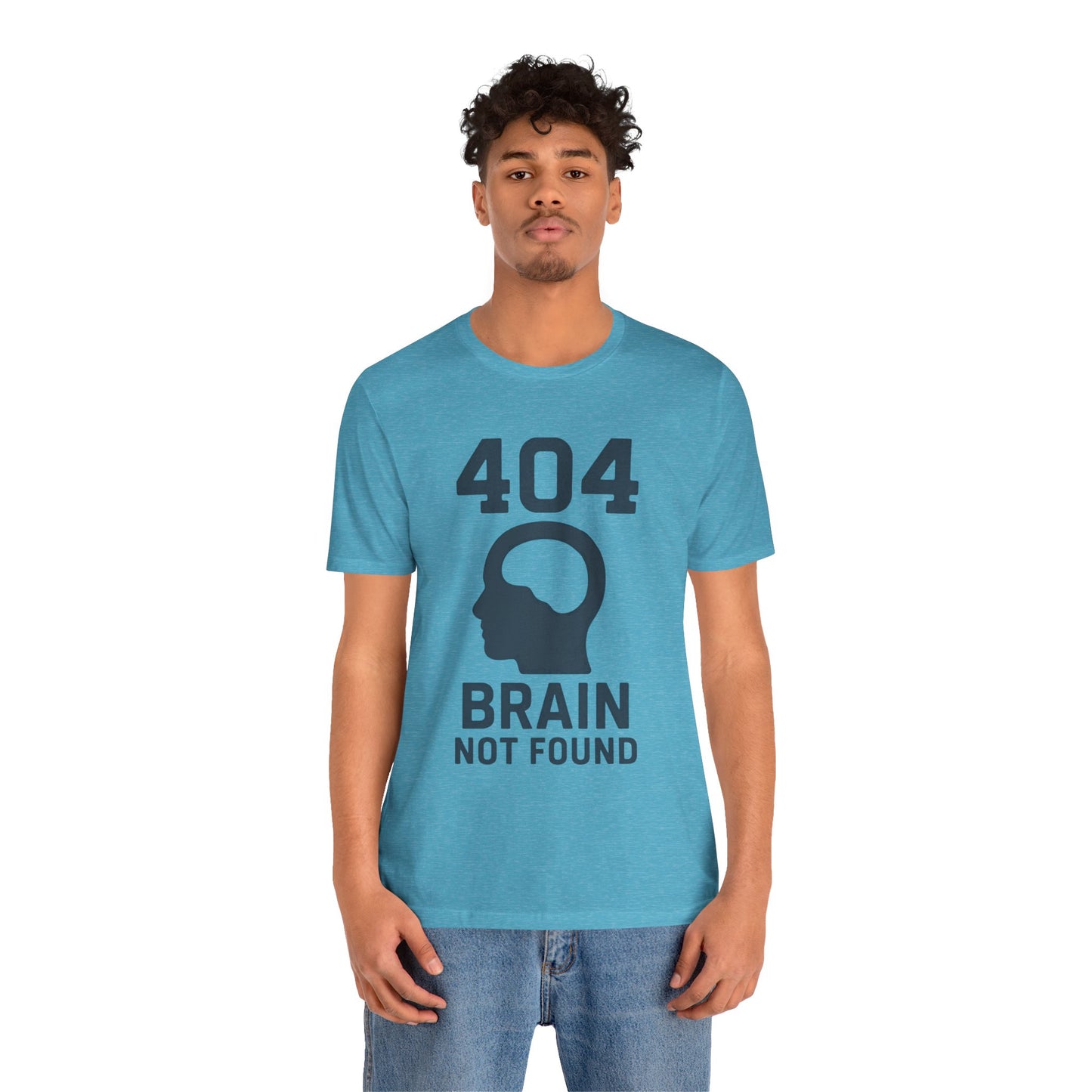 404 Brain Not Found T-Shirt – Techie Humor for Nerds & Geeks