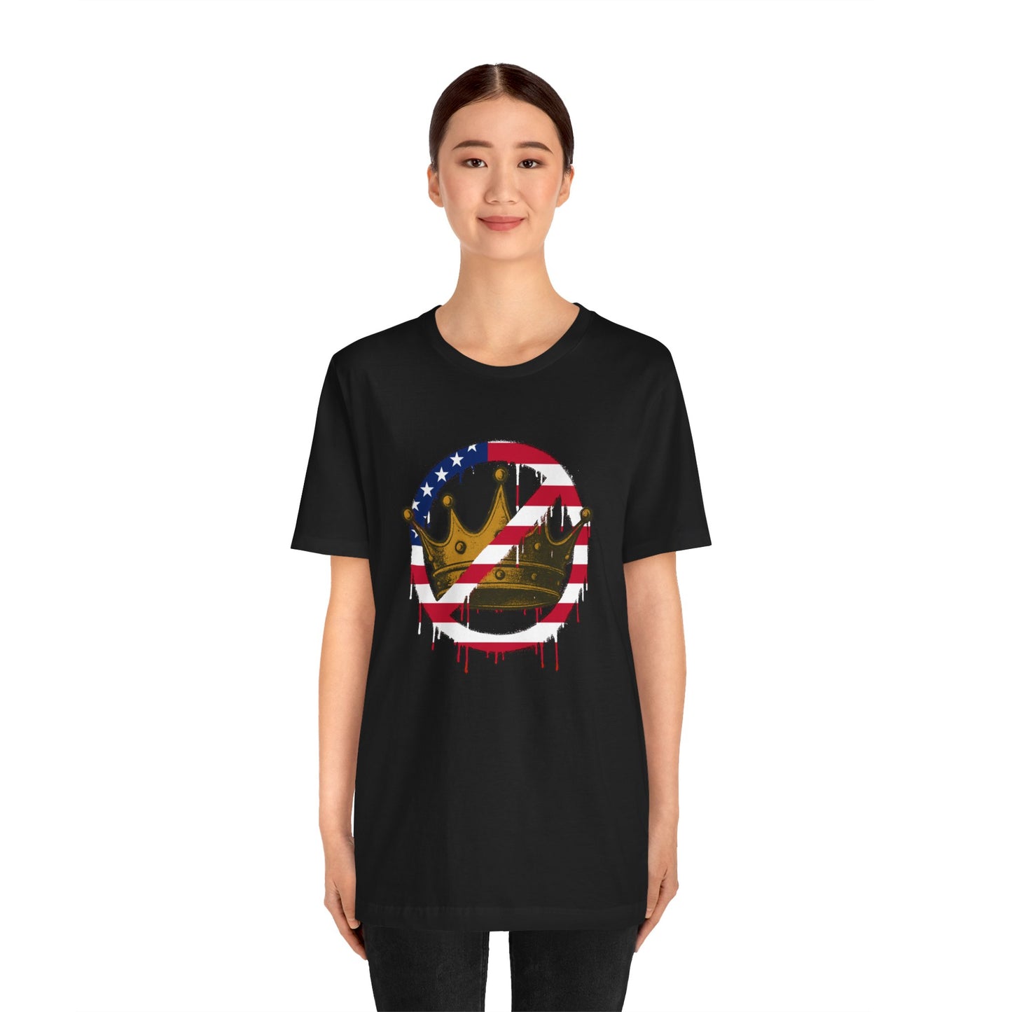 No Kings Protest T-Shirt – Anti-Authoritarian Democracy Graphic Tee