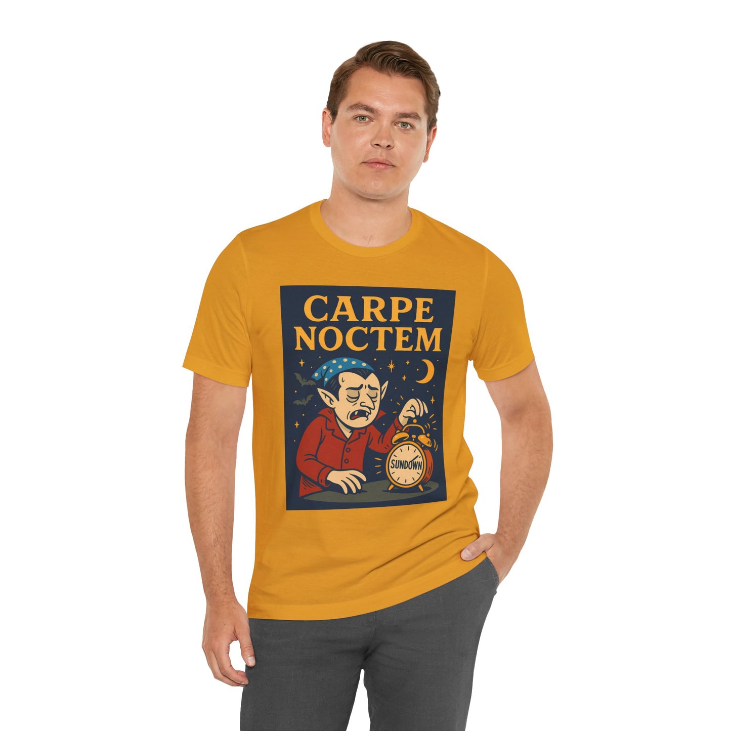Carpe Noctem Vampire T-Shirt – Funny Halloween Tee for Night Owls