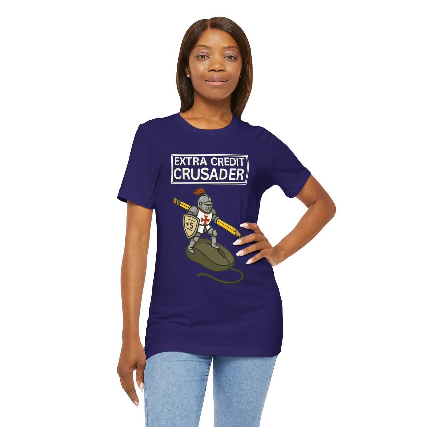 Extra Credit Crusader T-Shirt – Funny Back-to-School Teacher Tee