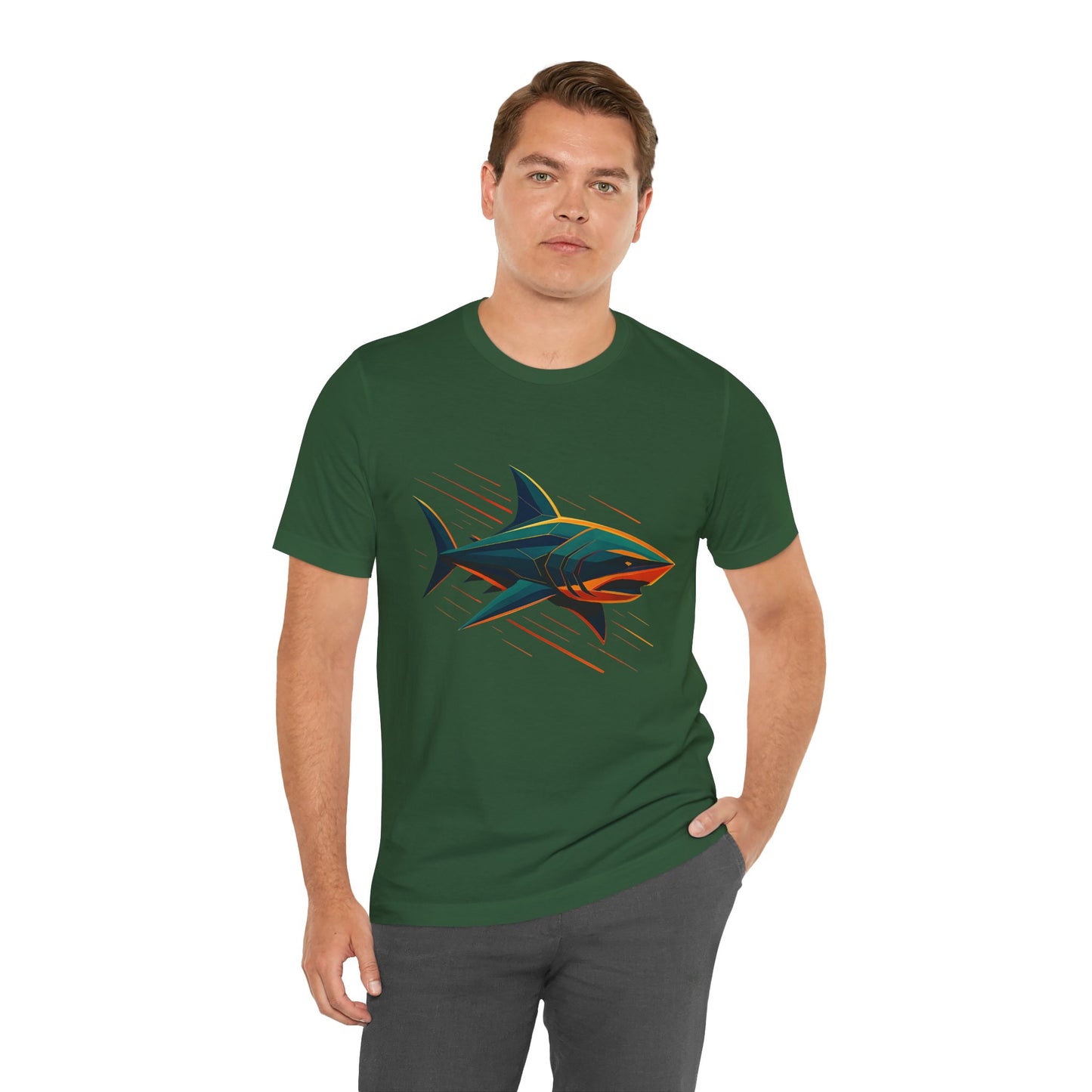 Electric Apex Shark T-Shirt – Bold Ocean Graphic Tee - WhimSpin - https://whimspin.com