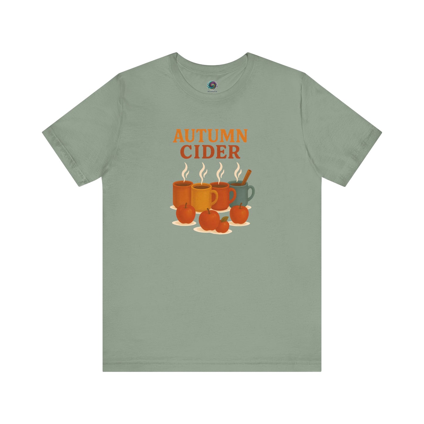 Autumn Cider T-Shirt – Cozy Fall Graphic Tee with Steaming Mugs