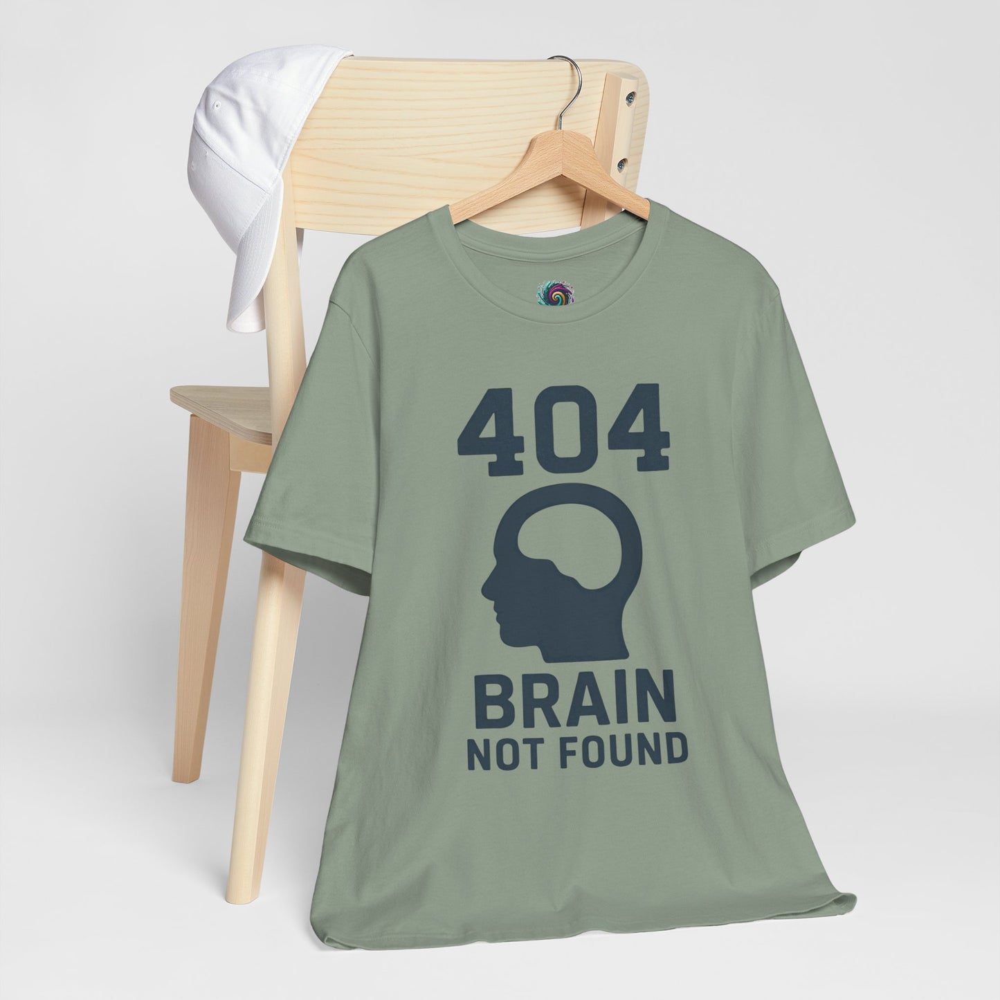 404 Brain Not Found T-Shirt – Techie Humor for Nerds & Geeks