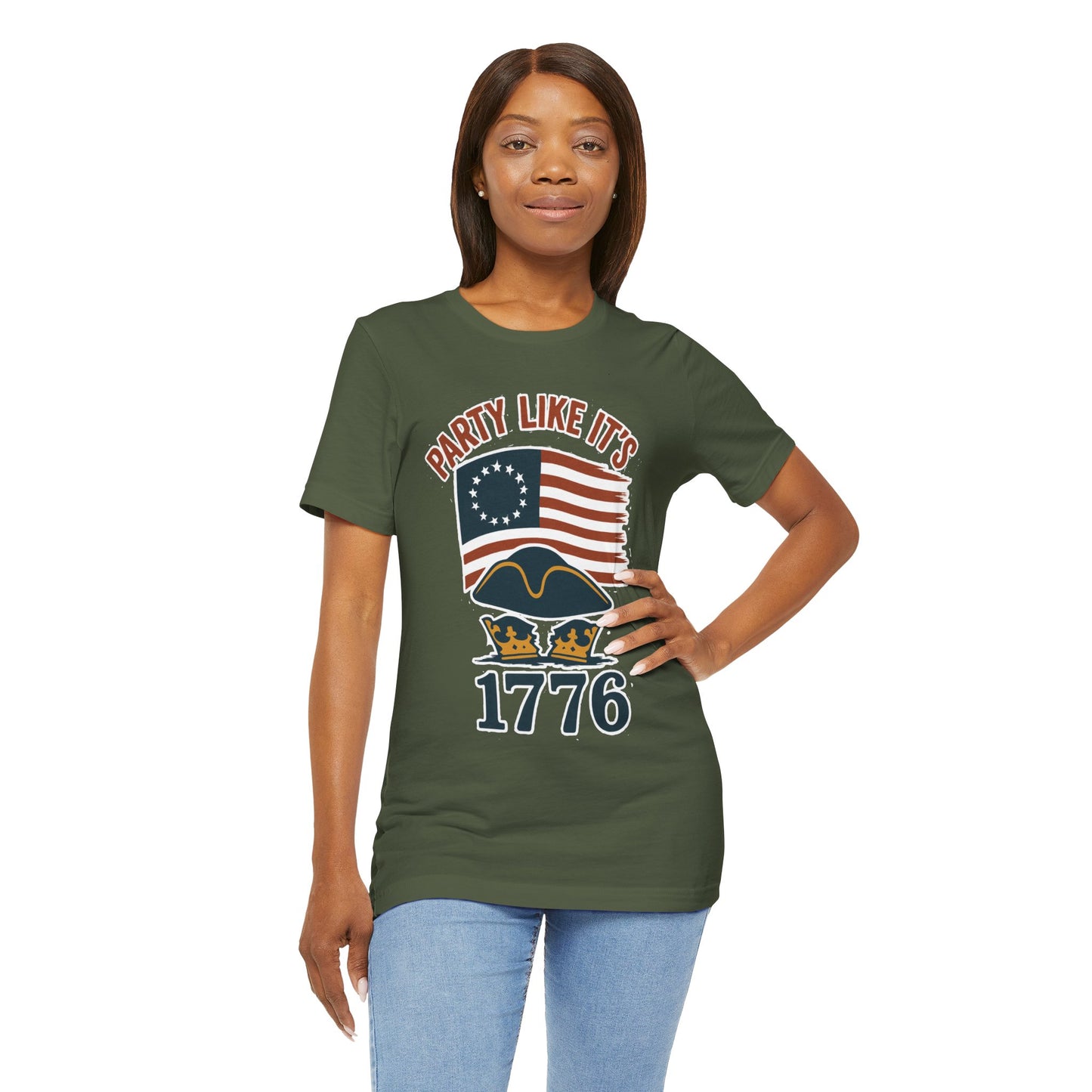 Party Like It’s 1776 T-Shirt – Revolutionary Spirit USA Tee - WhimSpin - https://whimspin.com