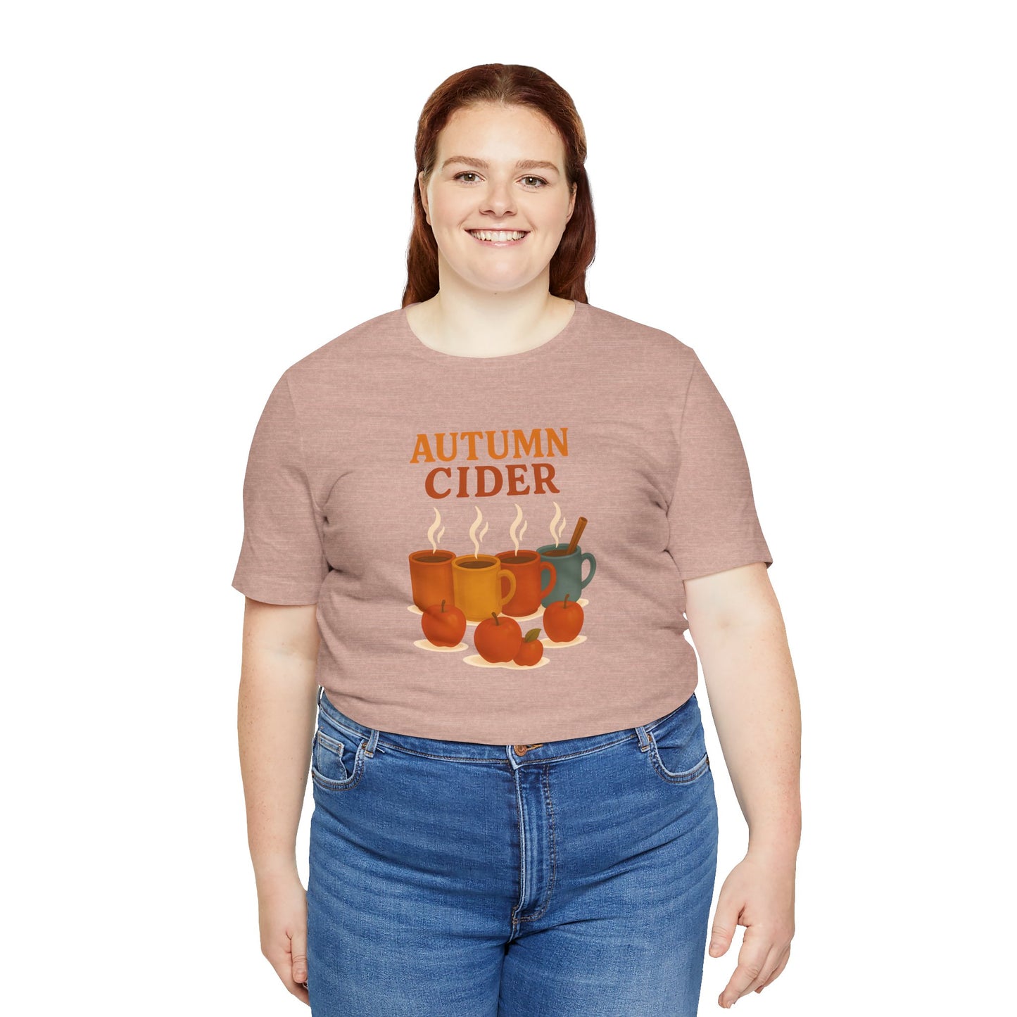Autumn Cider T-Shirt – Cozy Fall Graphic Tee with Steaming Mugs