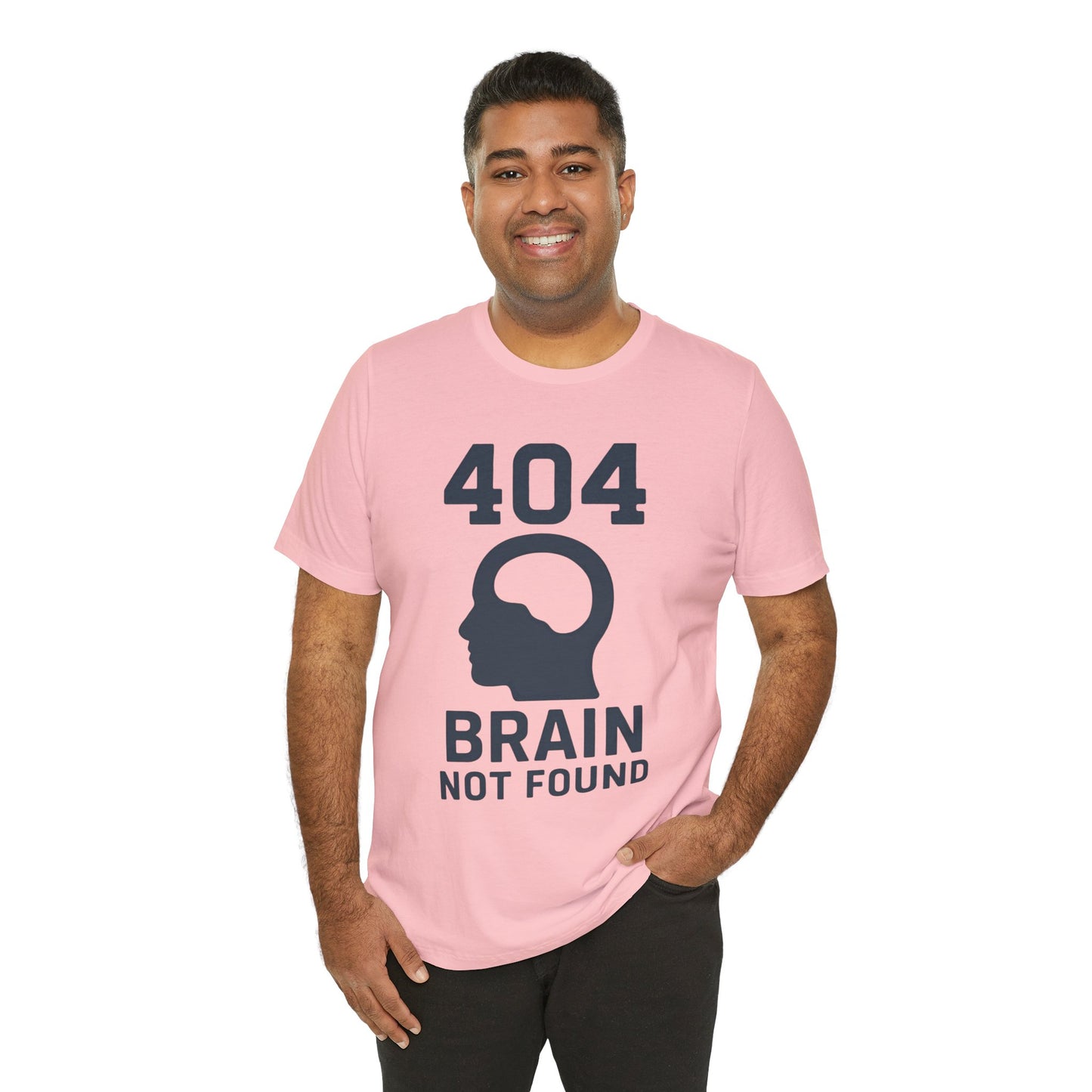 404 Brain Not Found T-Shirt – Techie Humor for Nerds & Geeks