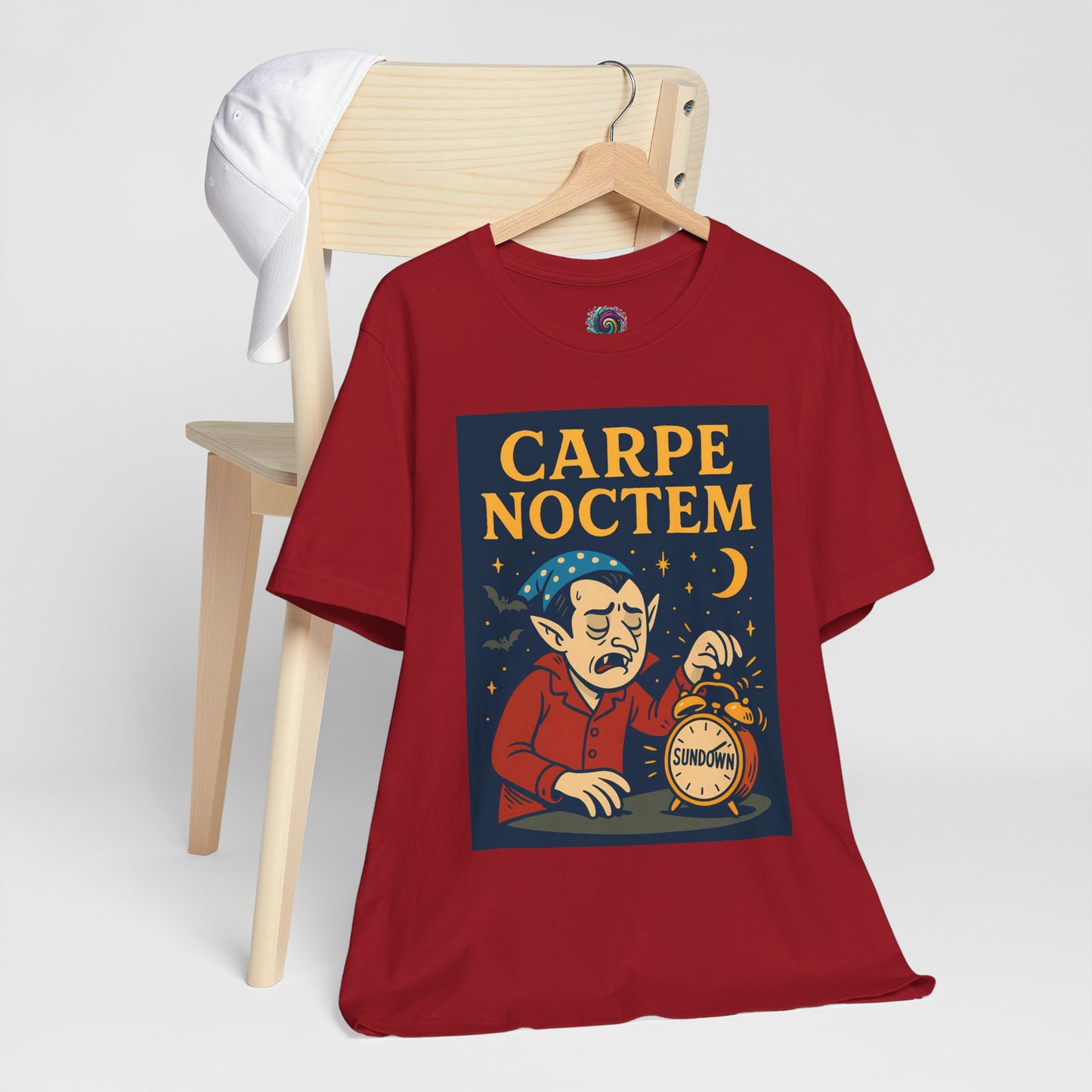 Carpe Noctem Vampire T-Shirt – Funny Halloween Tee for Night Owls