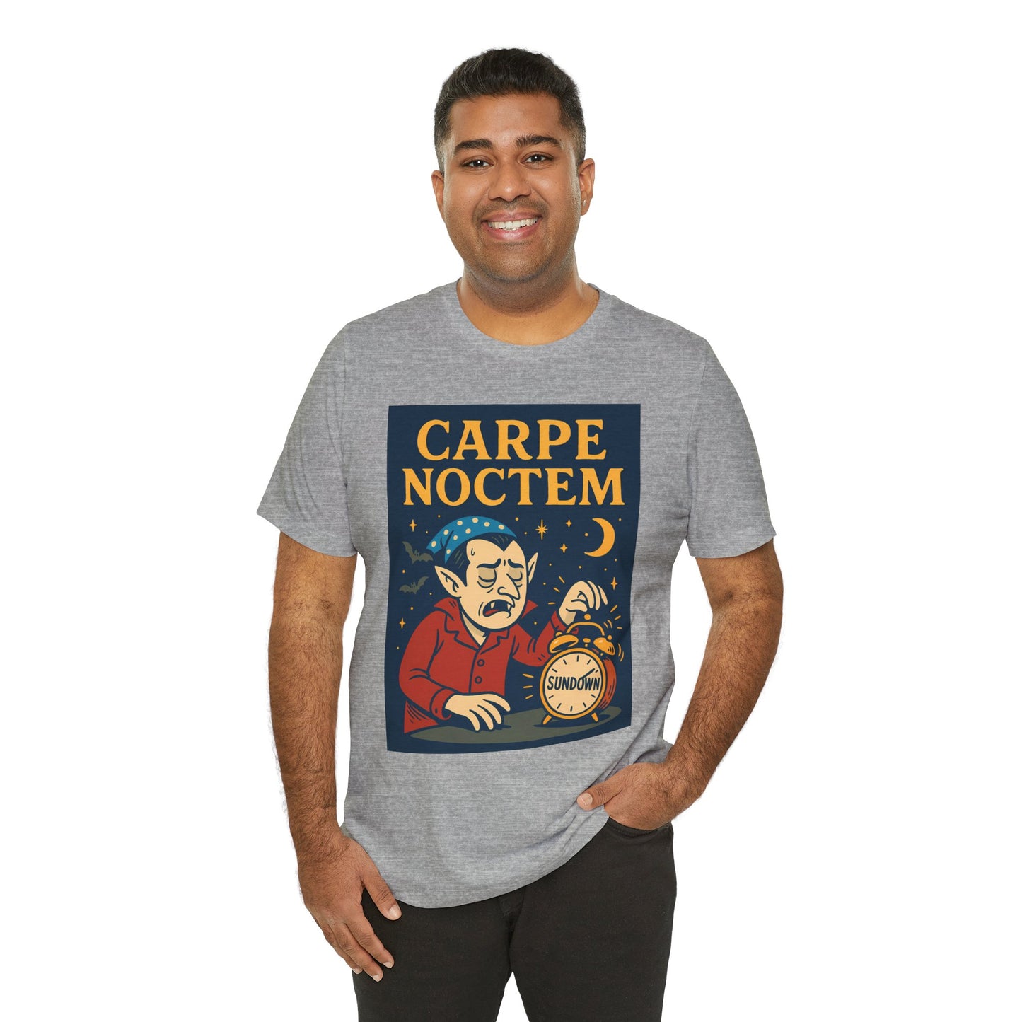 Carpe Noctem Vampire T-Shirt – Funny Halloween Tee for Night Owls