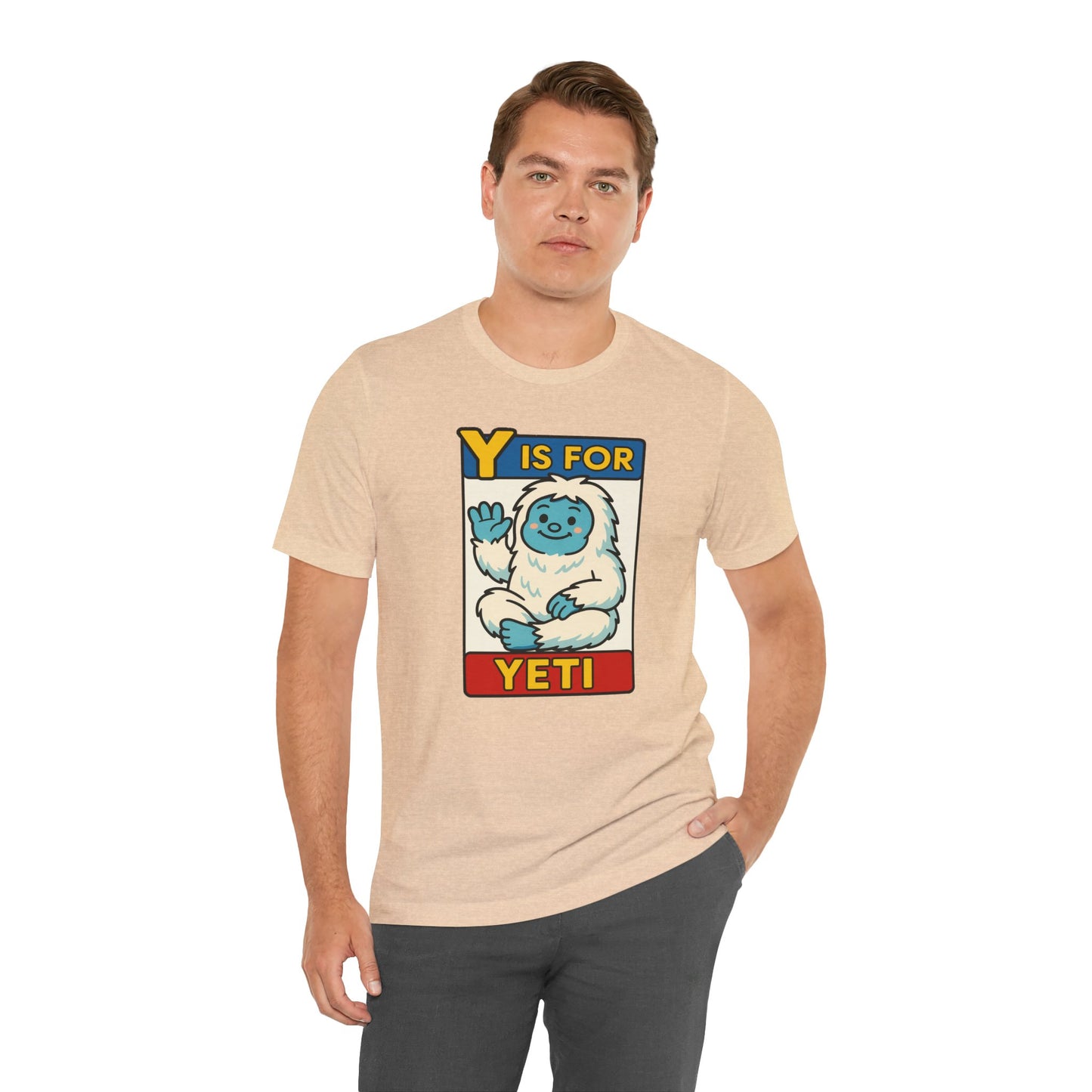 Y Is for Yeti T-Shirt – Cute Winter Monster Tee from the Monster Alphabet Series