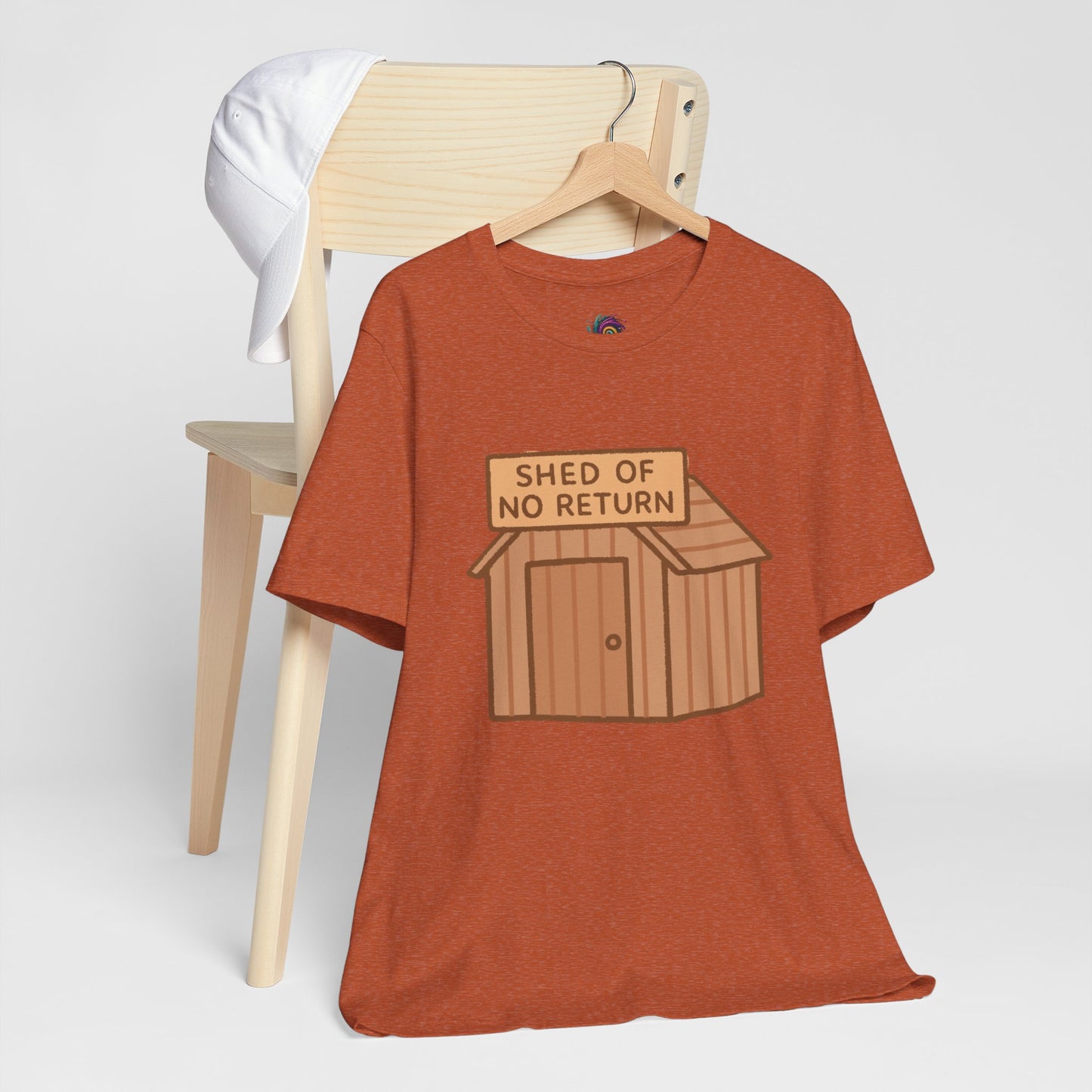 Shed of No Return T-Shirt – Meme & DIY Gardening Humor Tee