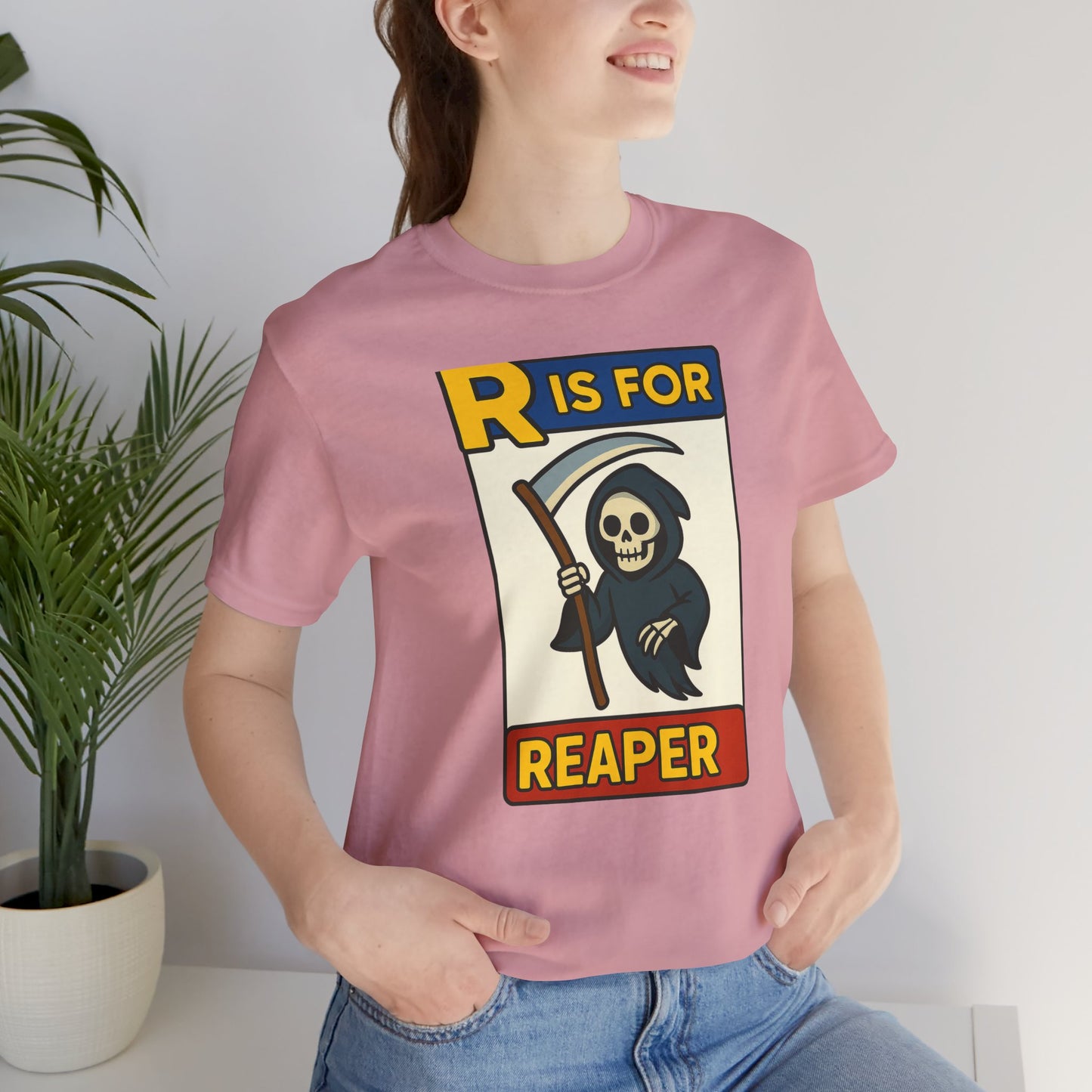 R Is for Reaper T-Shirt – Cute Grim Reaper Shirt from the Monster Alphabet Series