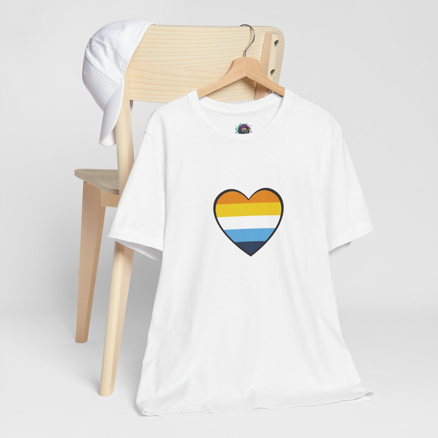 AroAce Flag Heart T-Shirt – Unisex LGBTQ+ Graphic Tee