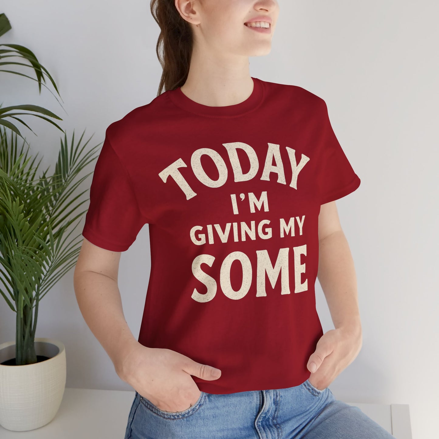 Today I’m Giving My Some T-Shirt – Funny Low-Energy Graphic Tee