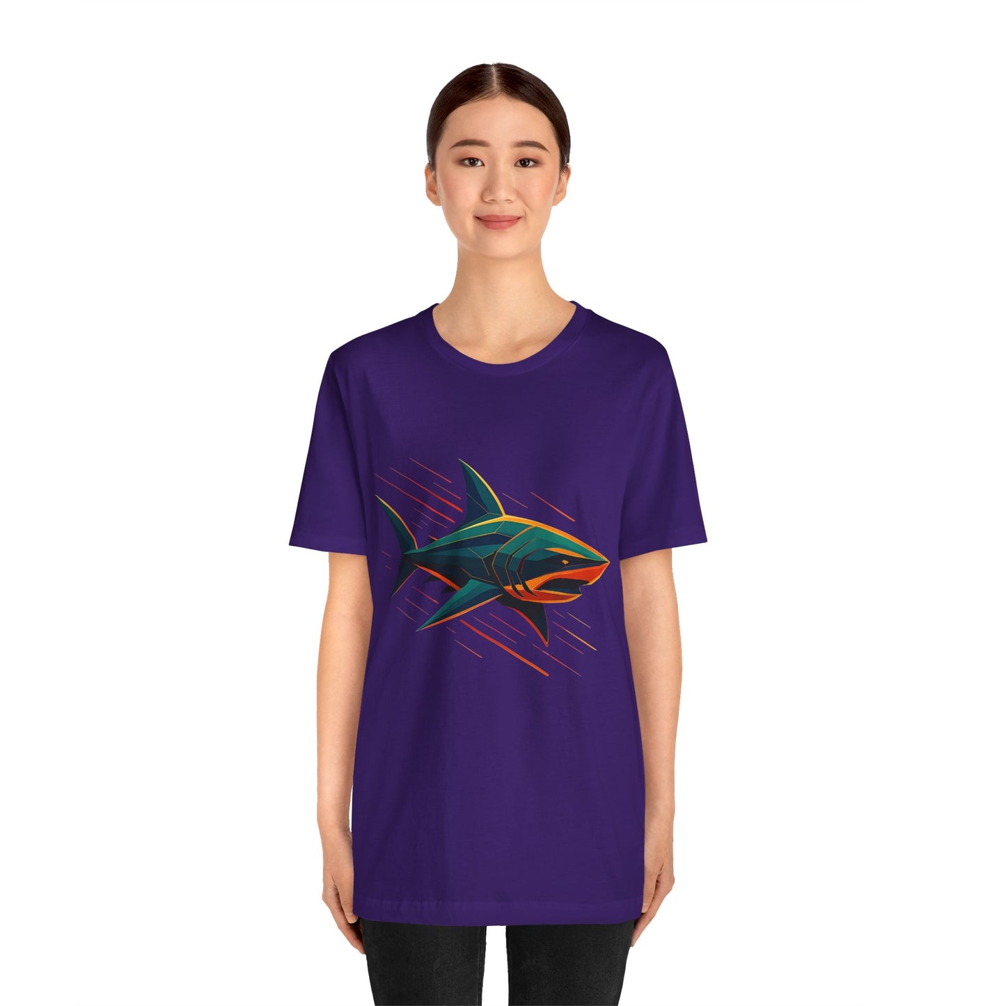 Electric Apex Shark T-Shirt – Bold Ocean Graphic Tee - WhimSpin - https://whimspin.com