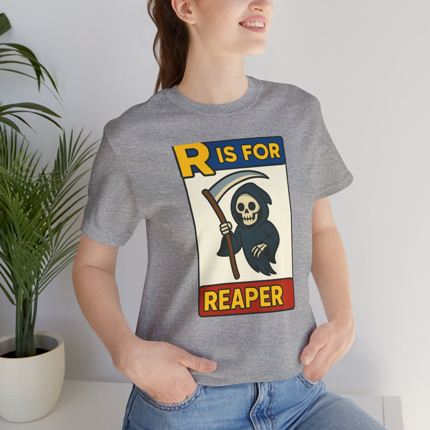 R Is for Reaper T-Shirt – Cute Grim Reaper Shirt from the Monster Alphabet Series