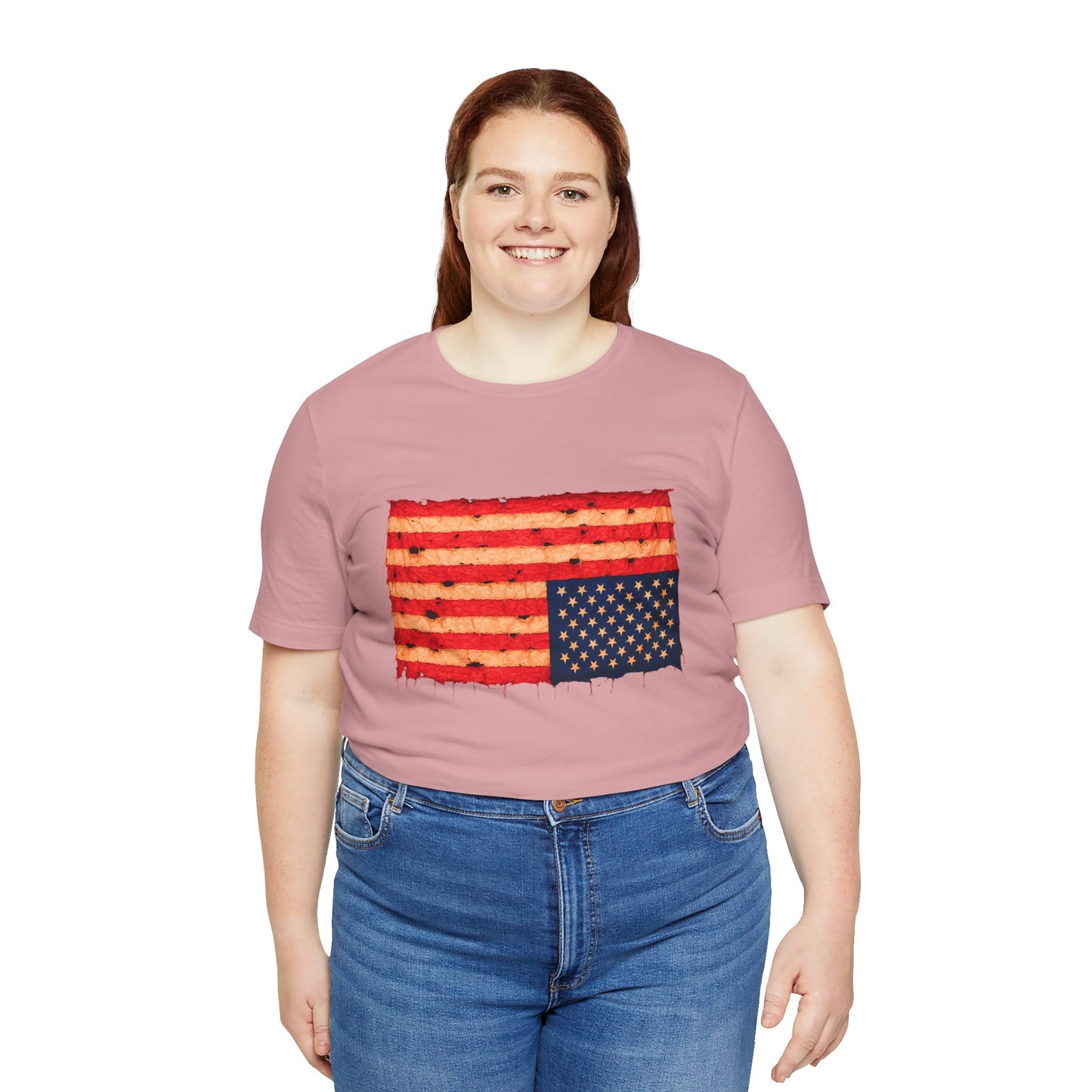 Inverted Flag Distress T-Shirt – Symbolic Upside Down Flag Design