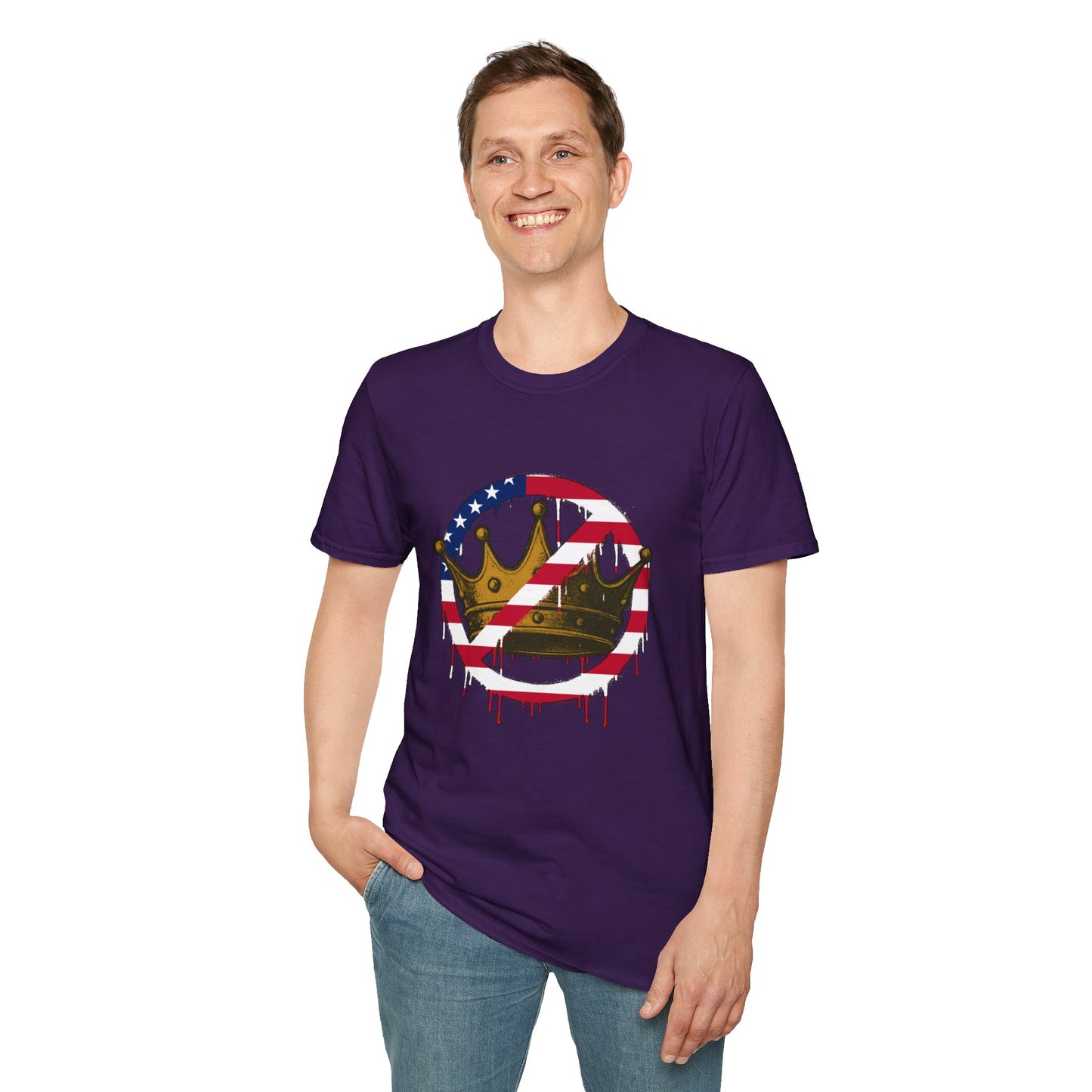 No Kings Protest T-Shirt – Anti-Authoritarian Democracy Graphic Tee