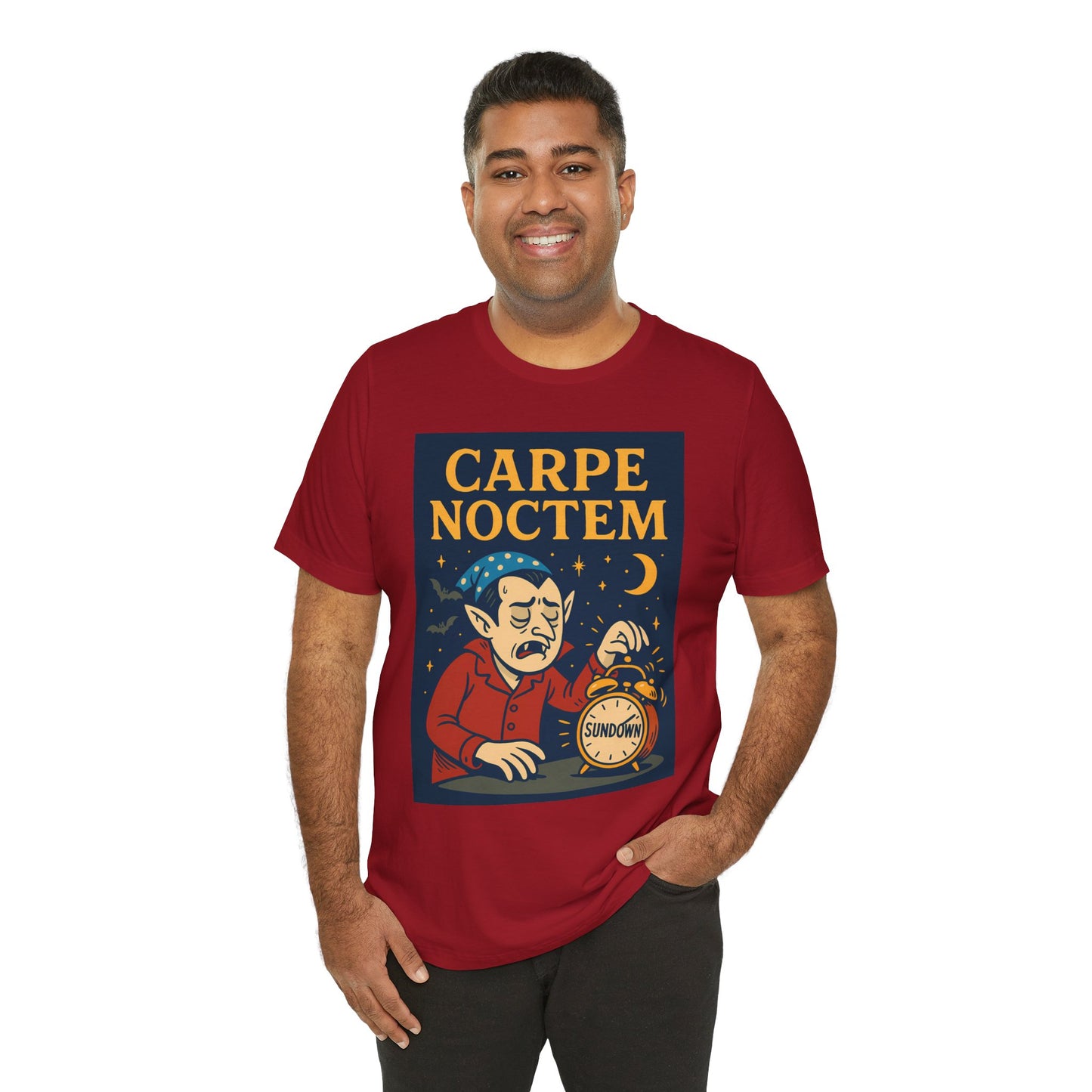 Carpe Noctem Vampire T-Shirt – Funny Halloween Tee for Night Owls