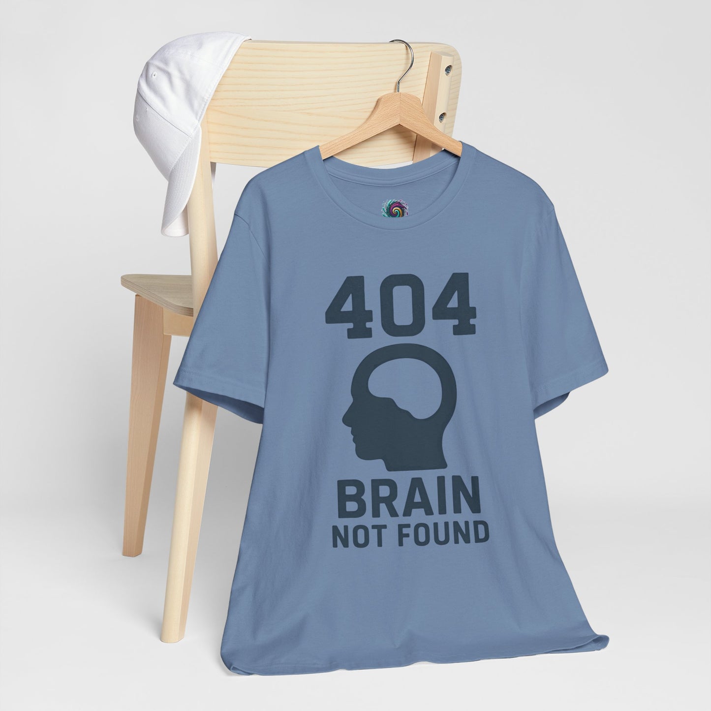 404 Brain Not Found T-Shirt – Techie Humor for Nerds & Geeks