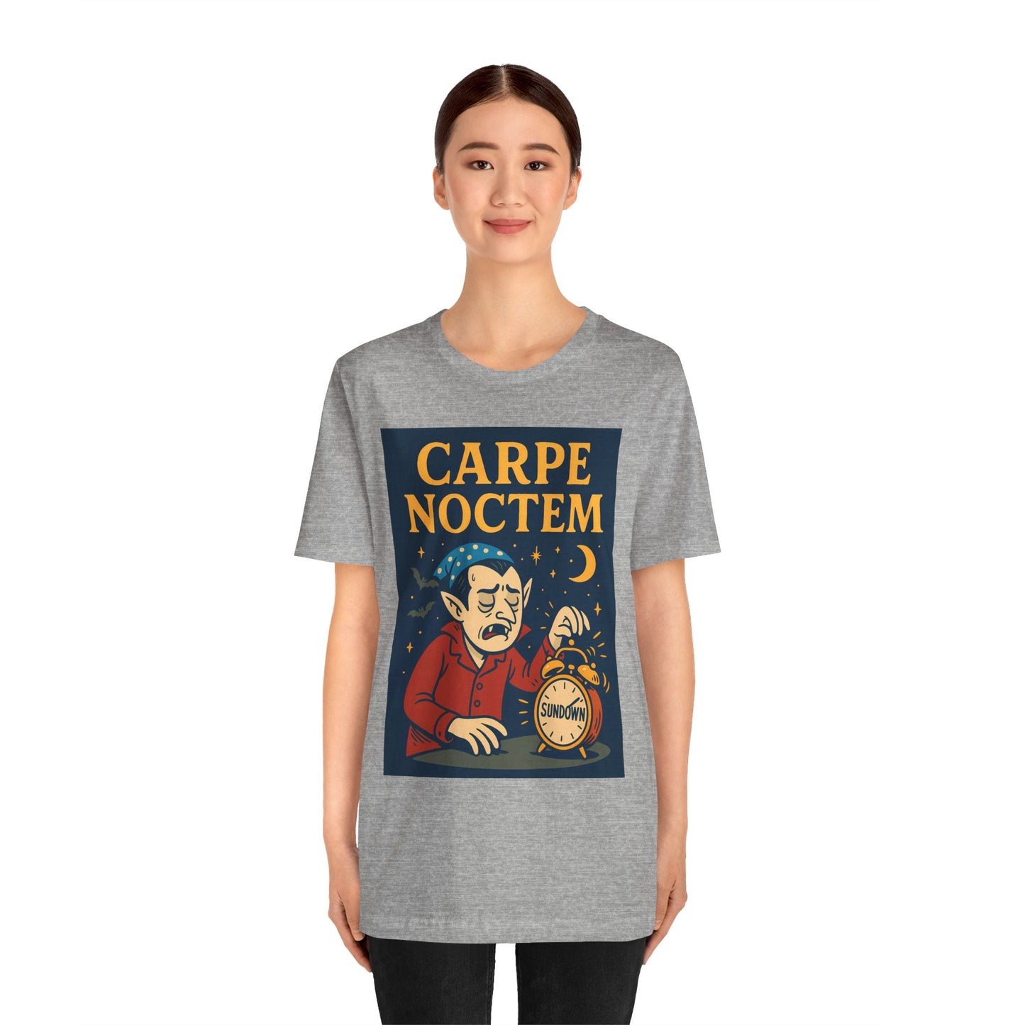 Carpe Noctem Vampire T-Shirt – Funny Halloween Tee for Night Owls