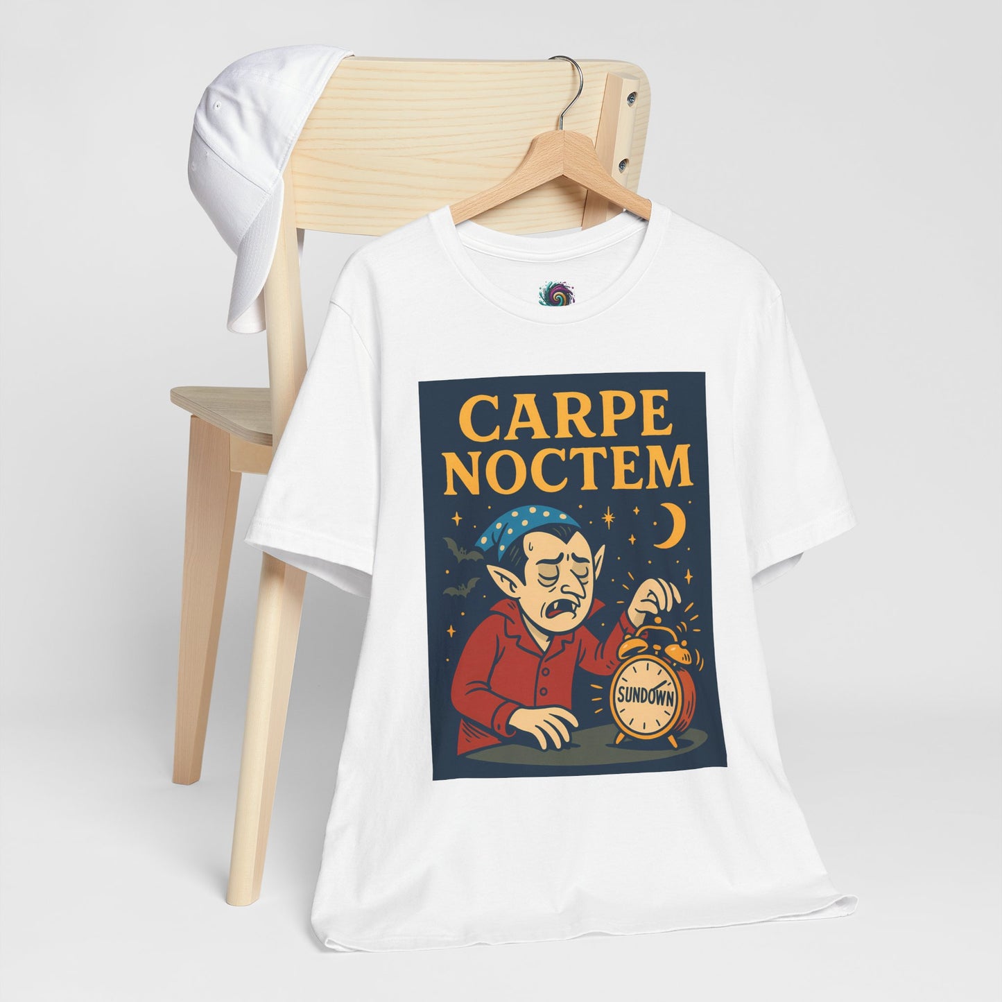 Carpe Noctem Vampire T-Shirt – Funny Halloween Tee for Night Owls