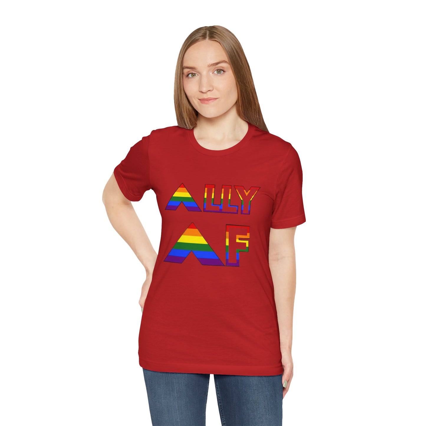 Ally AF Pride Tee – Bold LGBTQ+ Support Shirt for Loud Allies