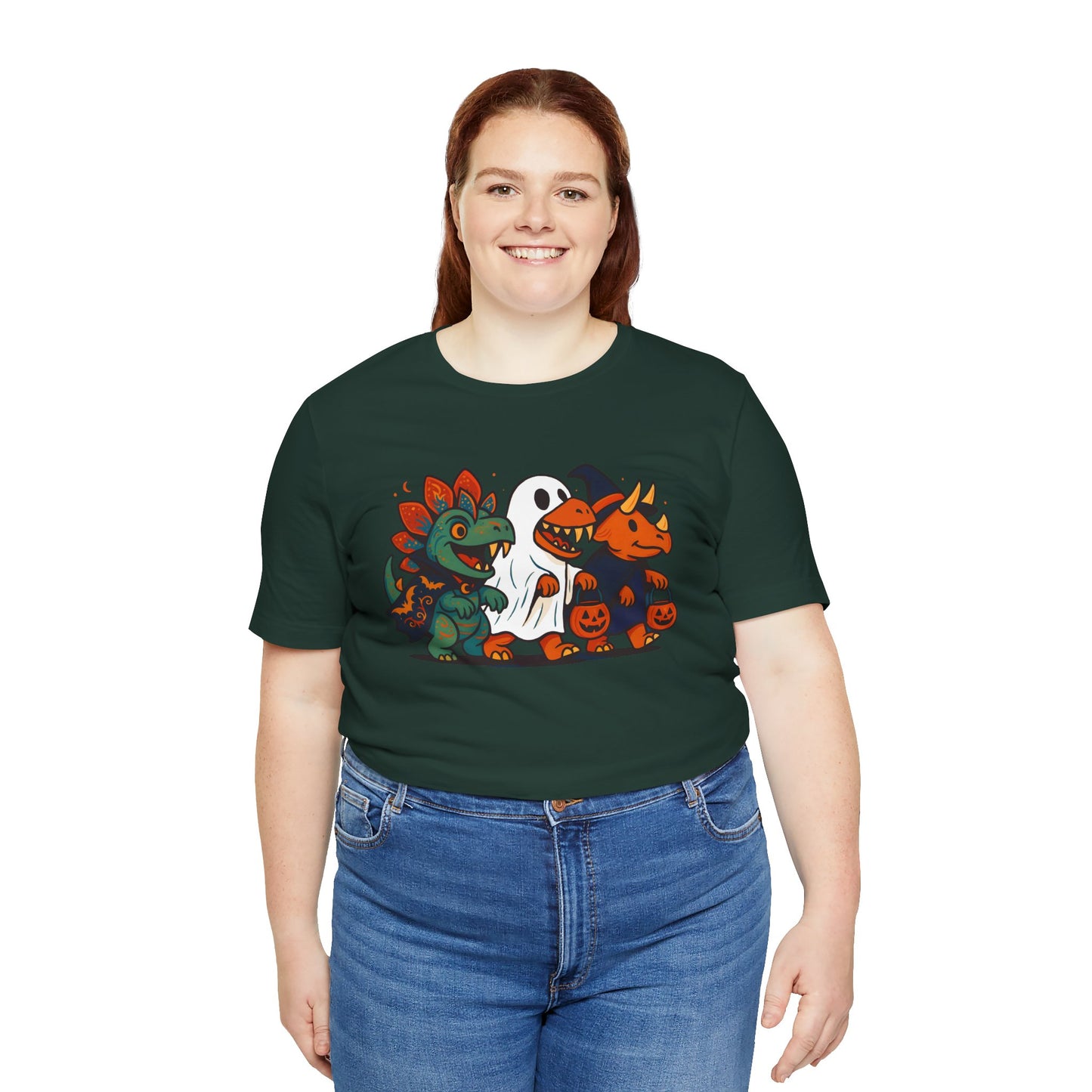 Halloween Dino Squad T-Shirt – Funny Trick-or-Treat Dinosaur Tee
