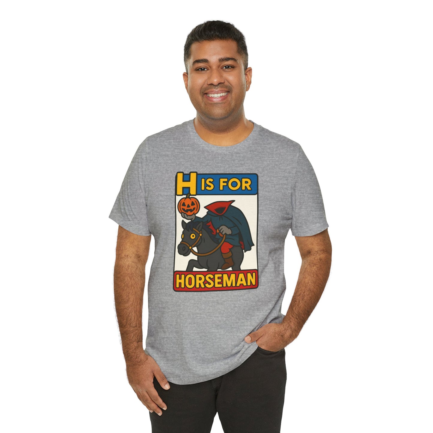 H Is for Horseman Shirt – Headless Horseman Halloween Tee