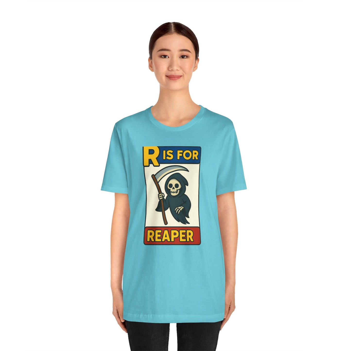 R Is for Reaper T-Shirt – Cute Grim Reaper Shirt from the Monster Alphabet Series