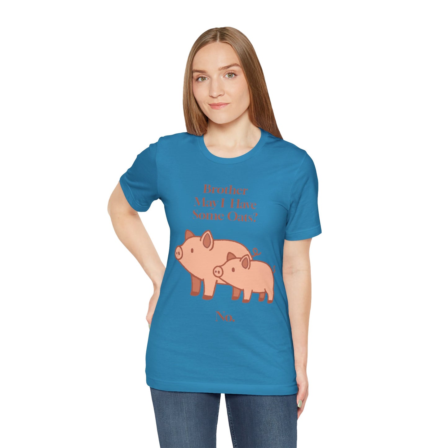 Brother May I Have Some Oats T-Shirt – Funny Viral Pig Meme Tee
