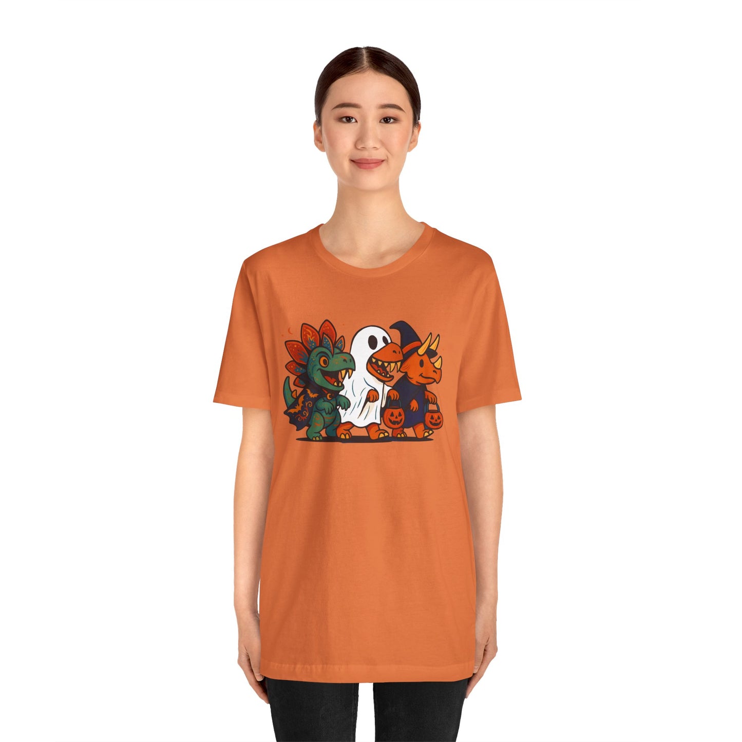 Halloween Dino Squad T-Shirt – Funny Trick-or-Treat Dinosaur Tee
