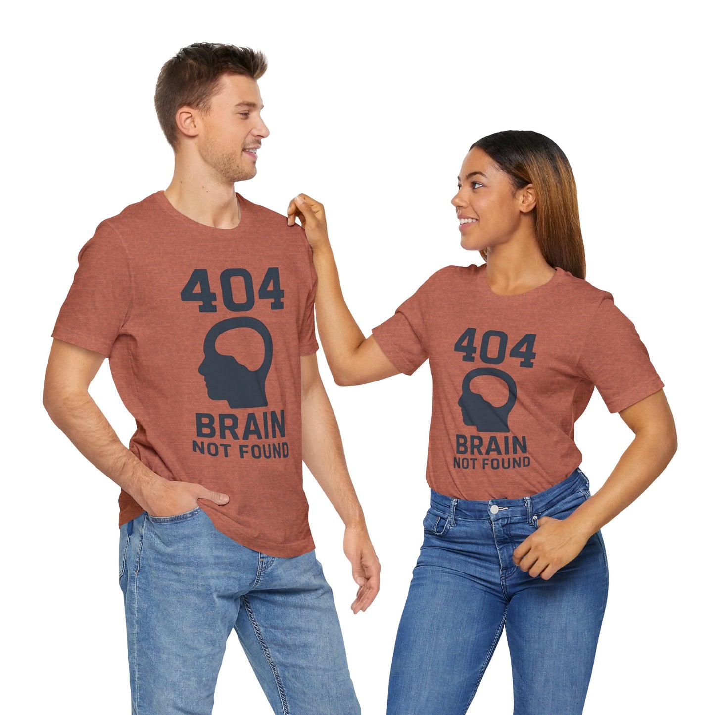 404 Brain Not Found T-Shirt – Techie Humor for Nerds & Geeks