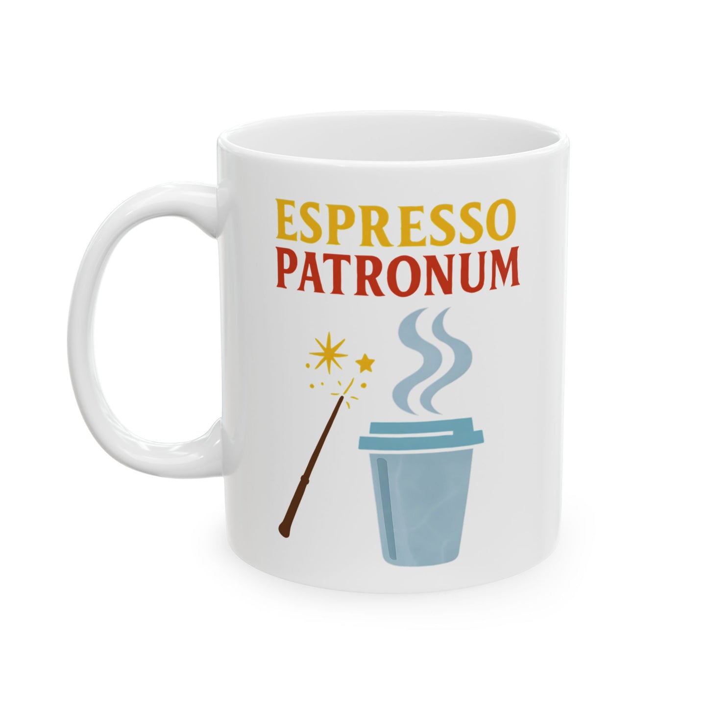 Espresso Patronum Coffee Mug – Funny Harry Potter Parody Gift for Coffee Lovers